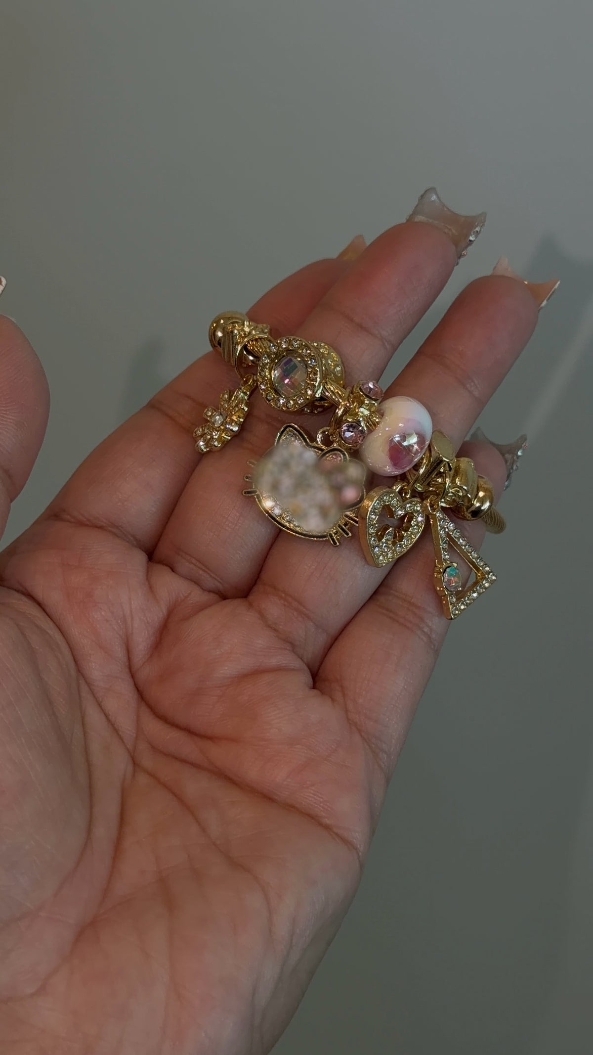 Kitten Bling Charm Bracelet