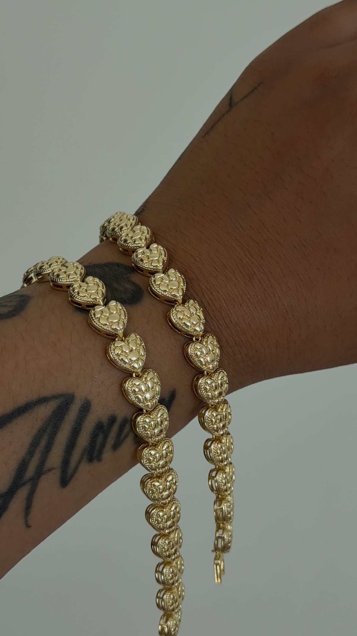 New Nugget Heart Bracelet