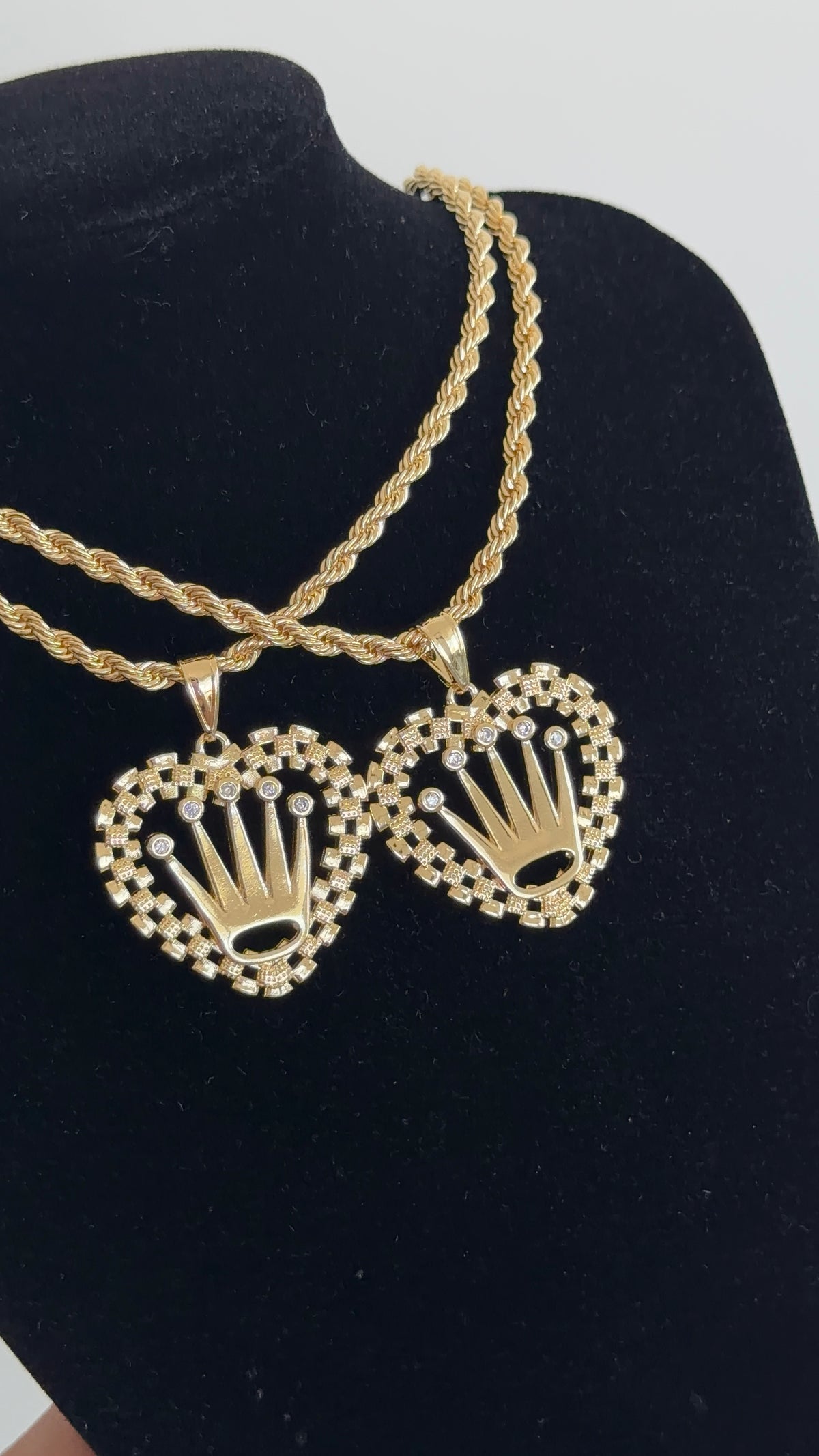 Rollie Heart Crown Chain