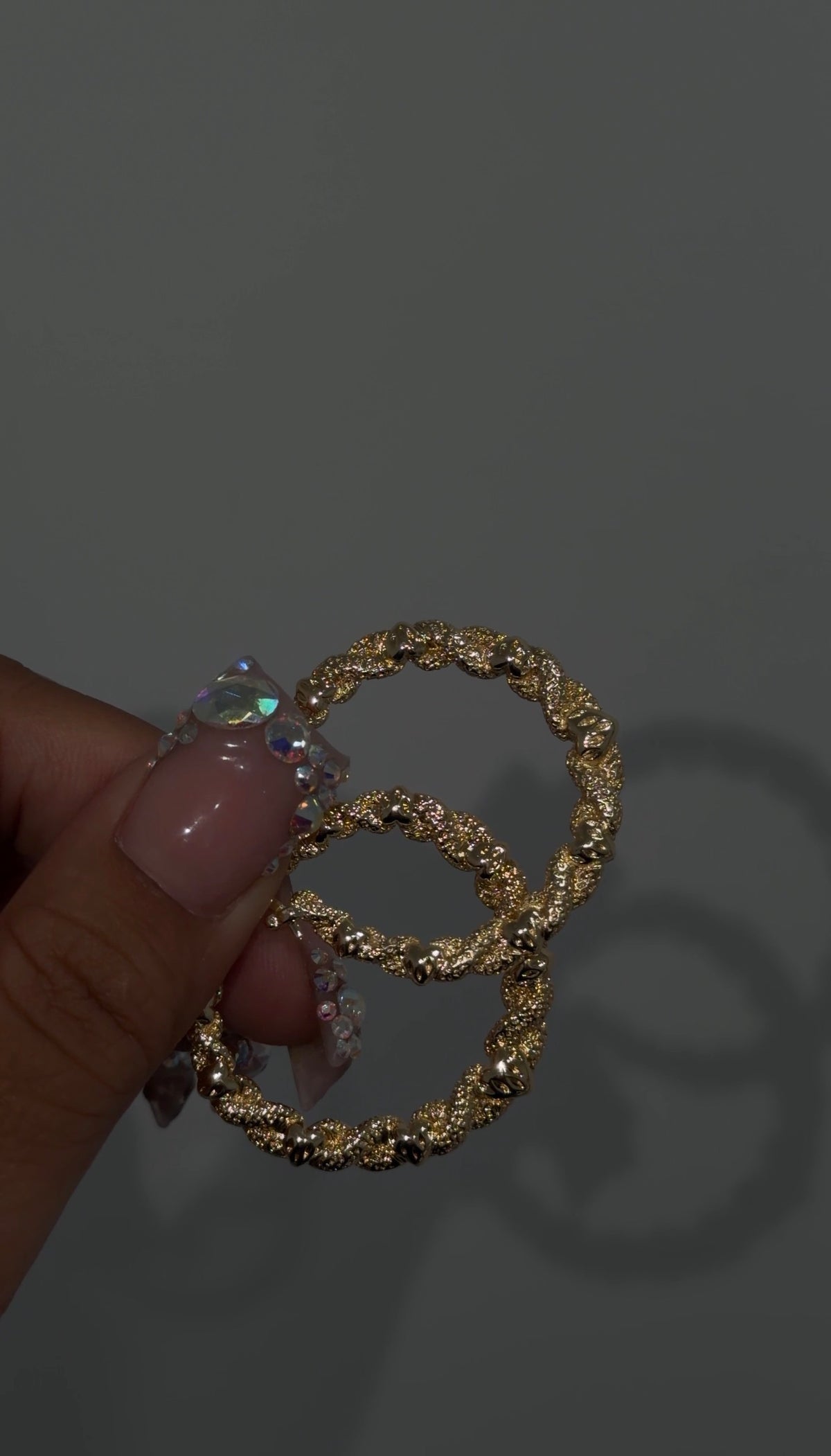 Lil Twisty Heart Hoops