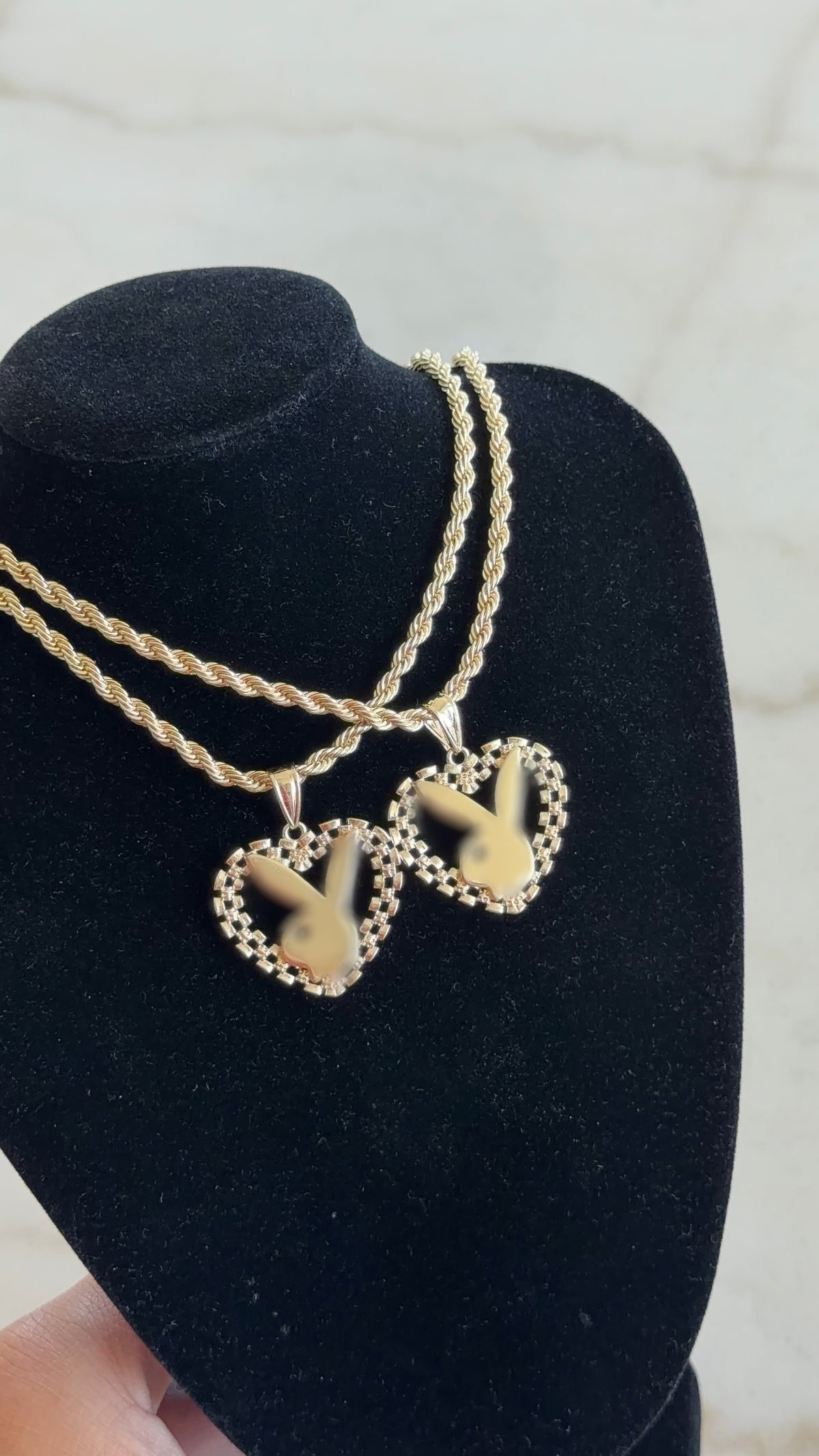 Heart Rollie PlayBunny Chain