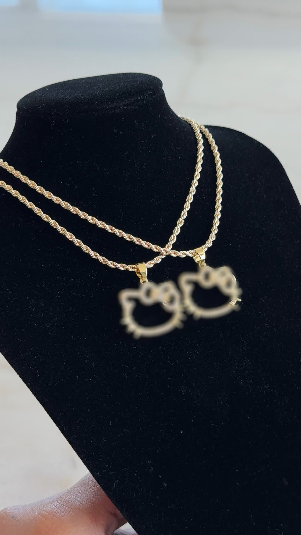 No Face Bling Kitten Chain