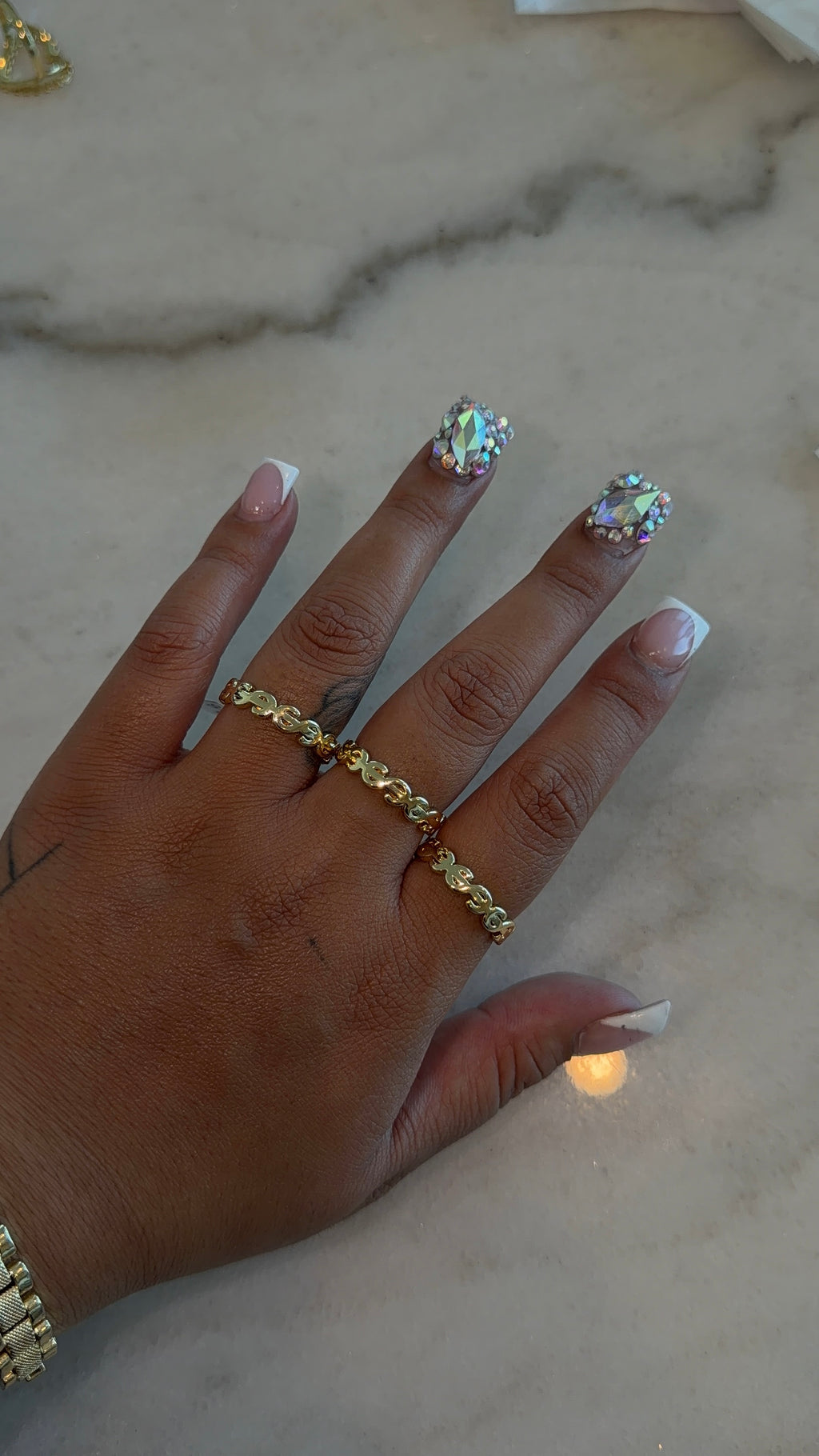 Money Sign Band Ring