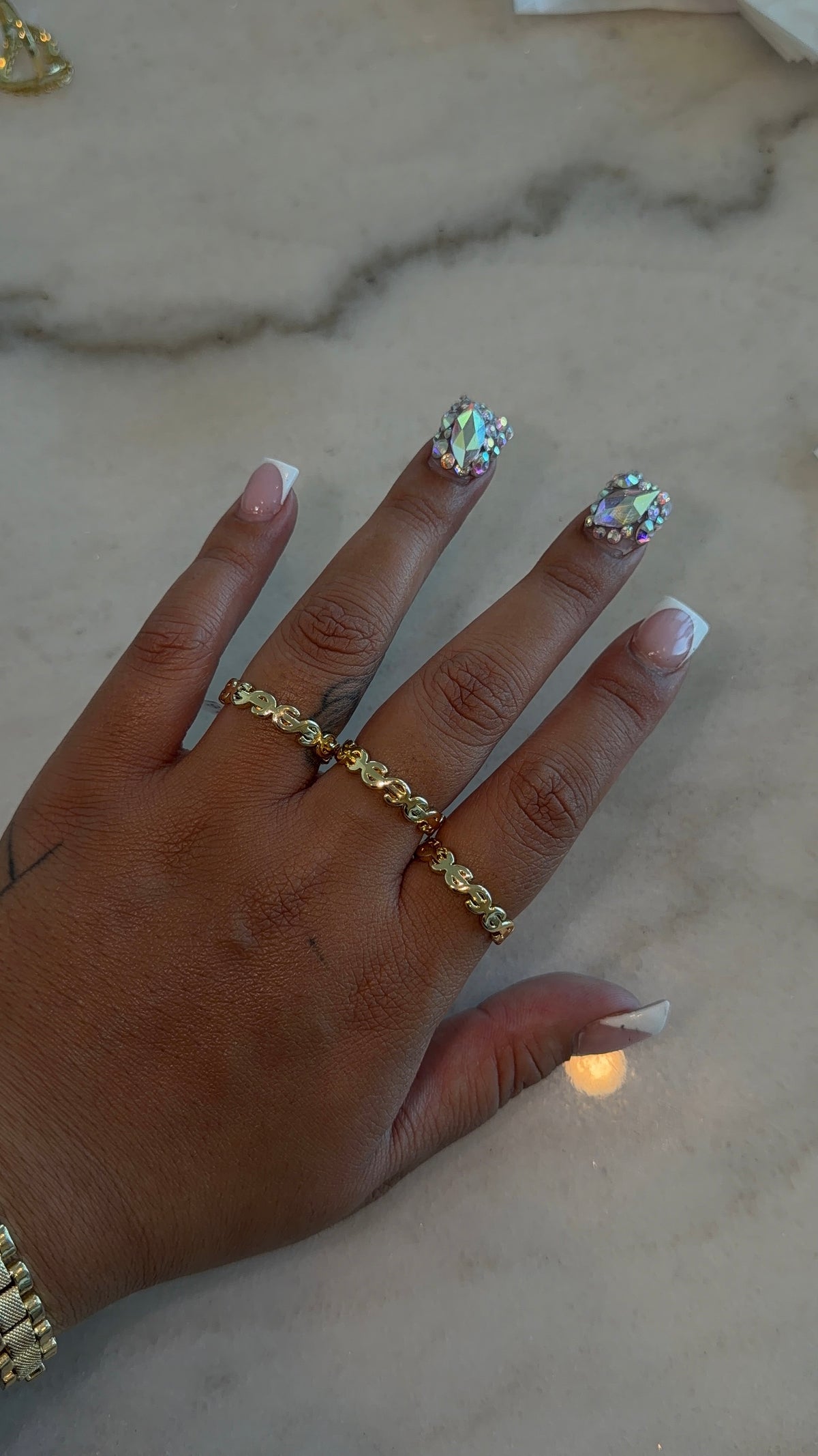 Money Sign Band Ring