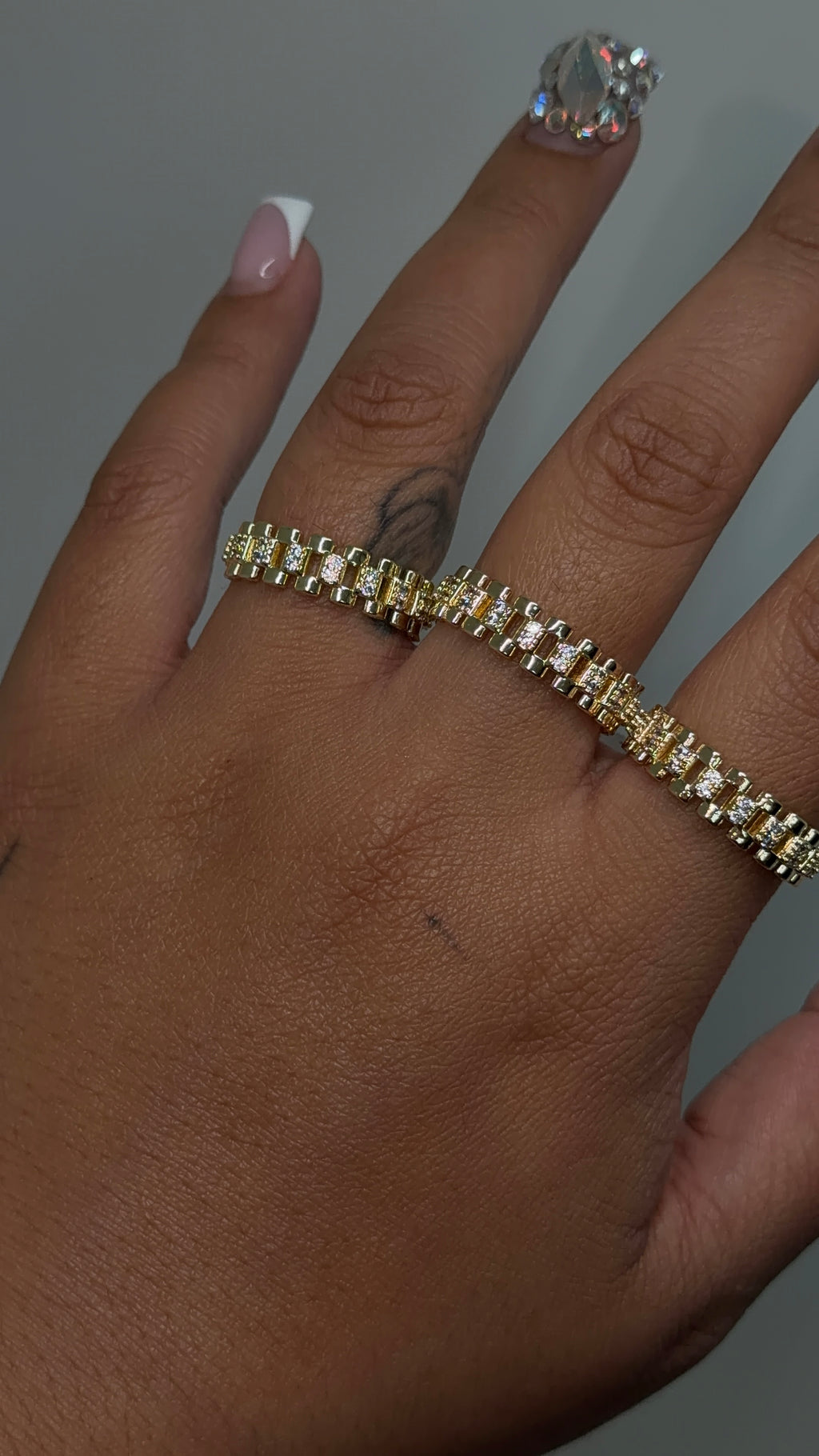 Bling All Around Rollie Ring