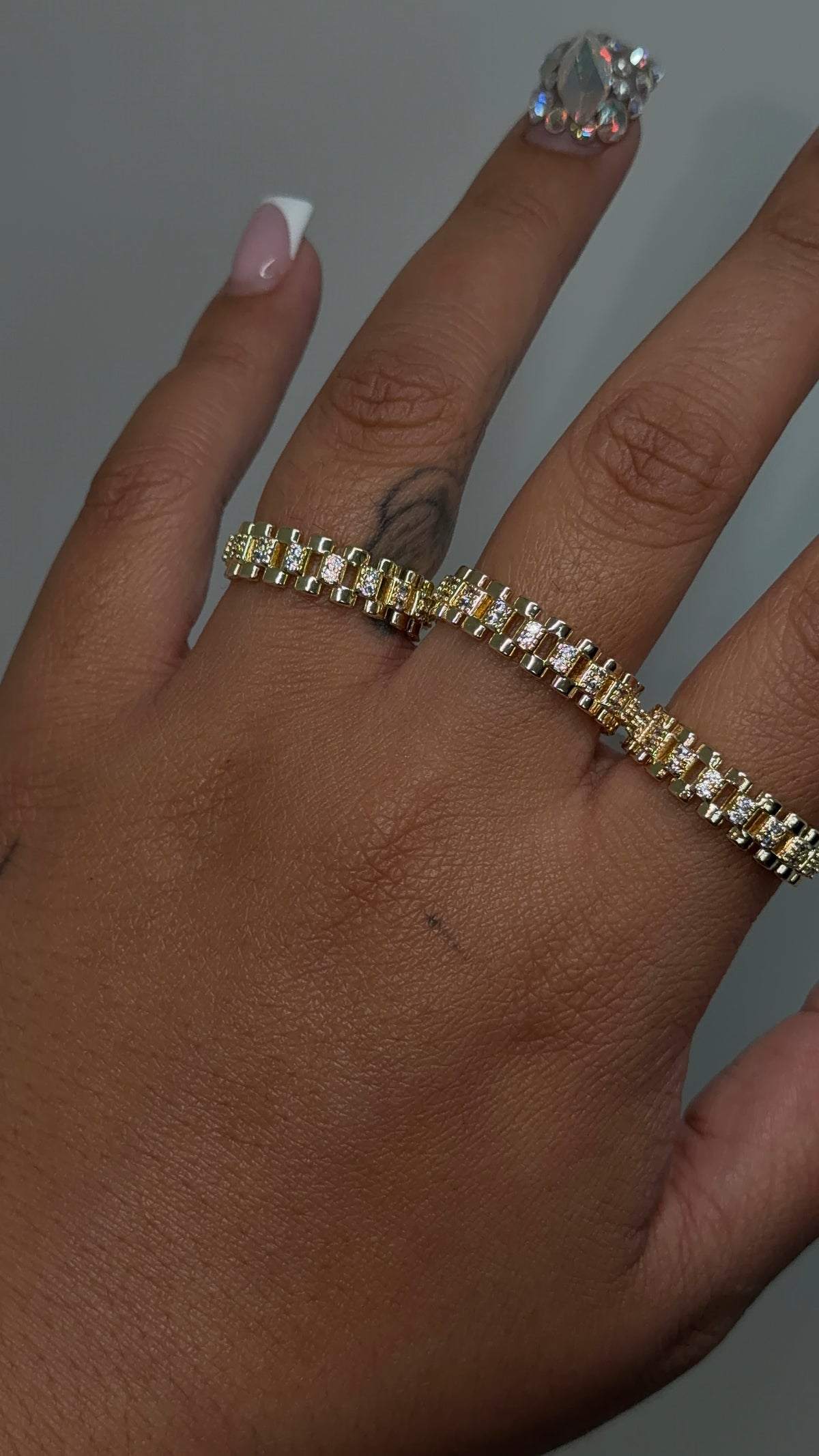 Bling All Around Rollie Ring