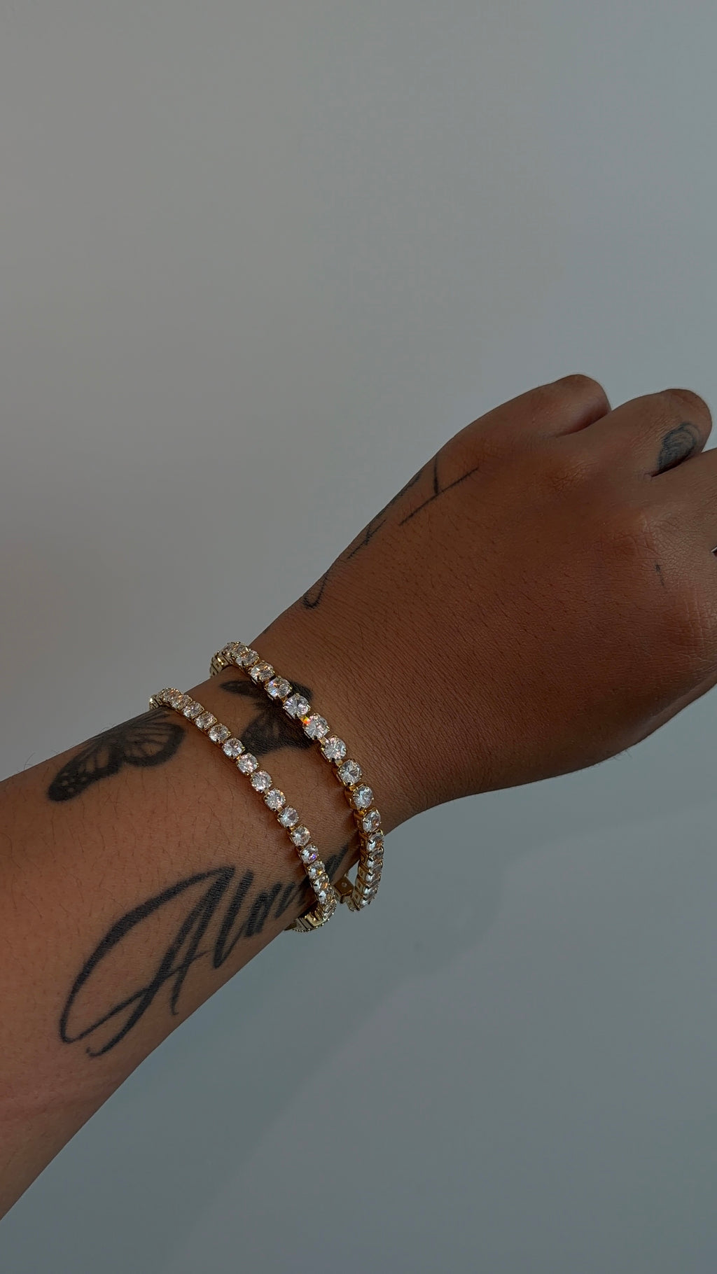 Player Tennis Diamond Lock Bracelet