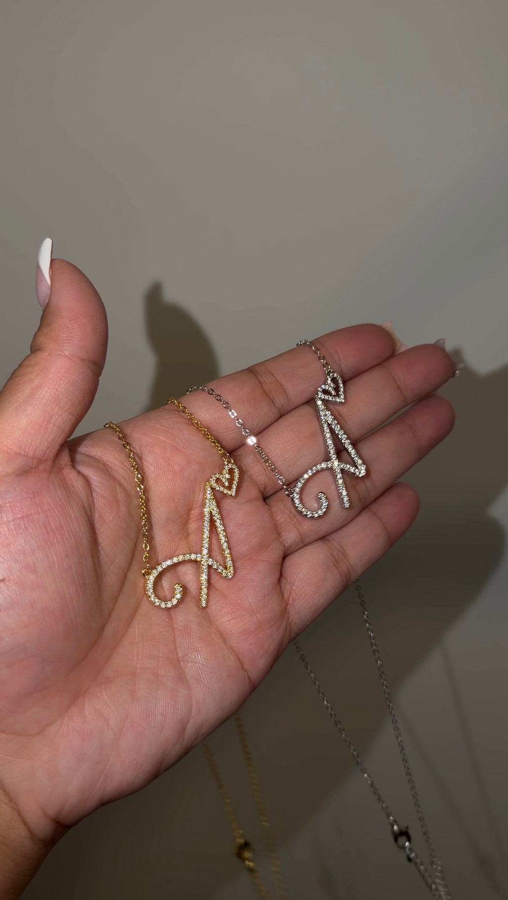 Initial Love Dainty Custom Necklace