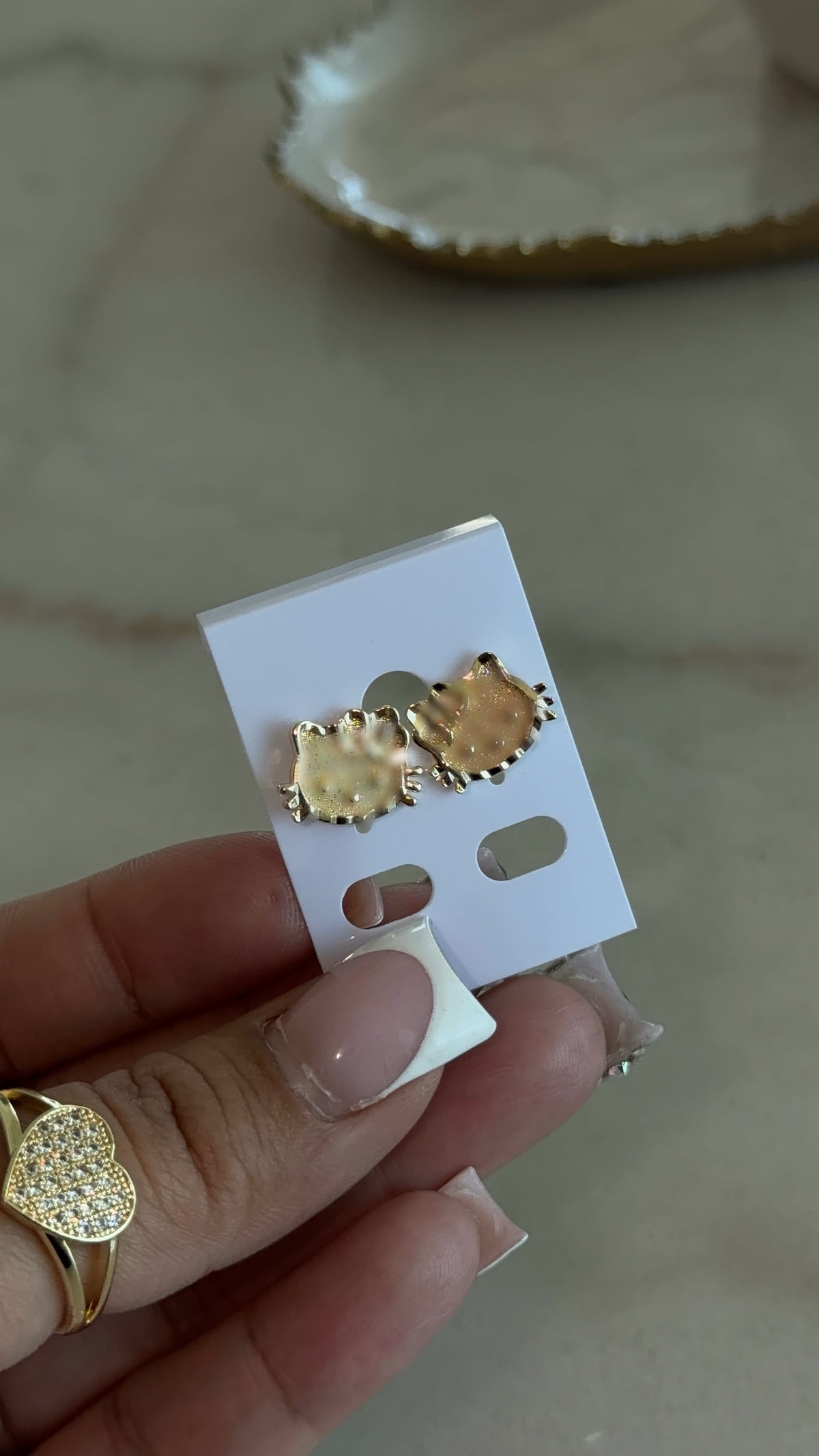 Kitten Face Earrings