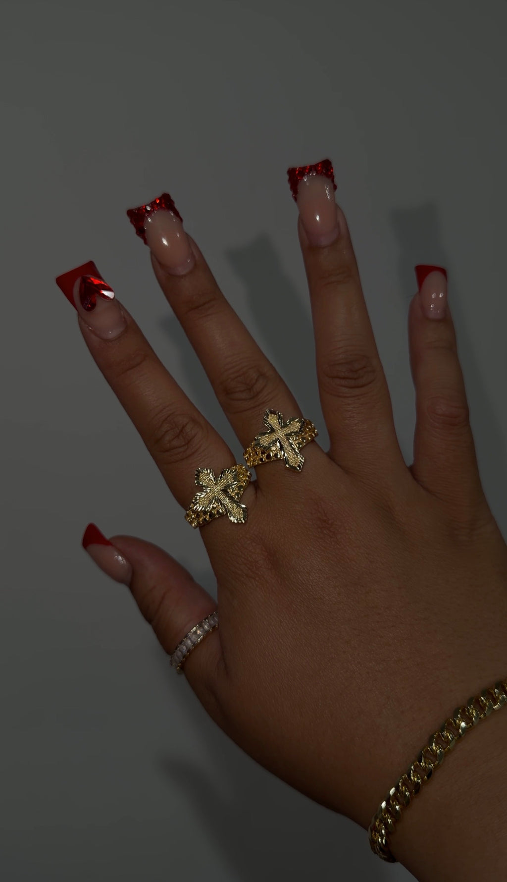 Cross Nugget Ring