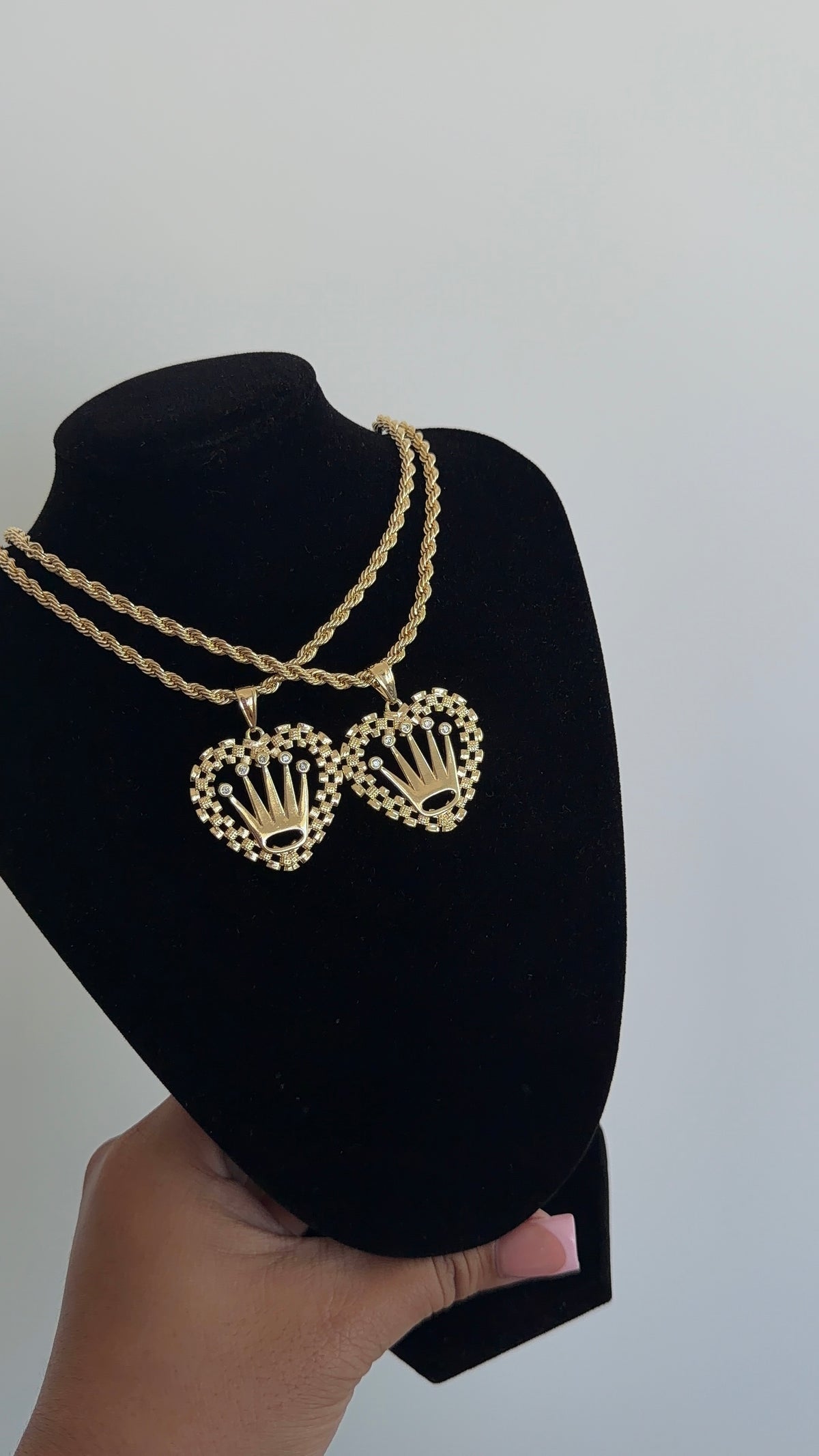 Rollie Heart Crown Chain