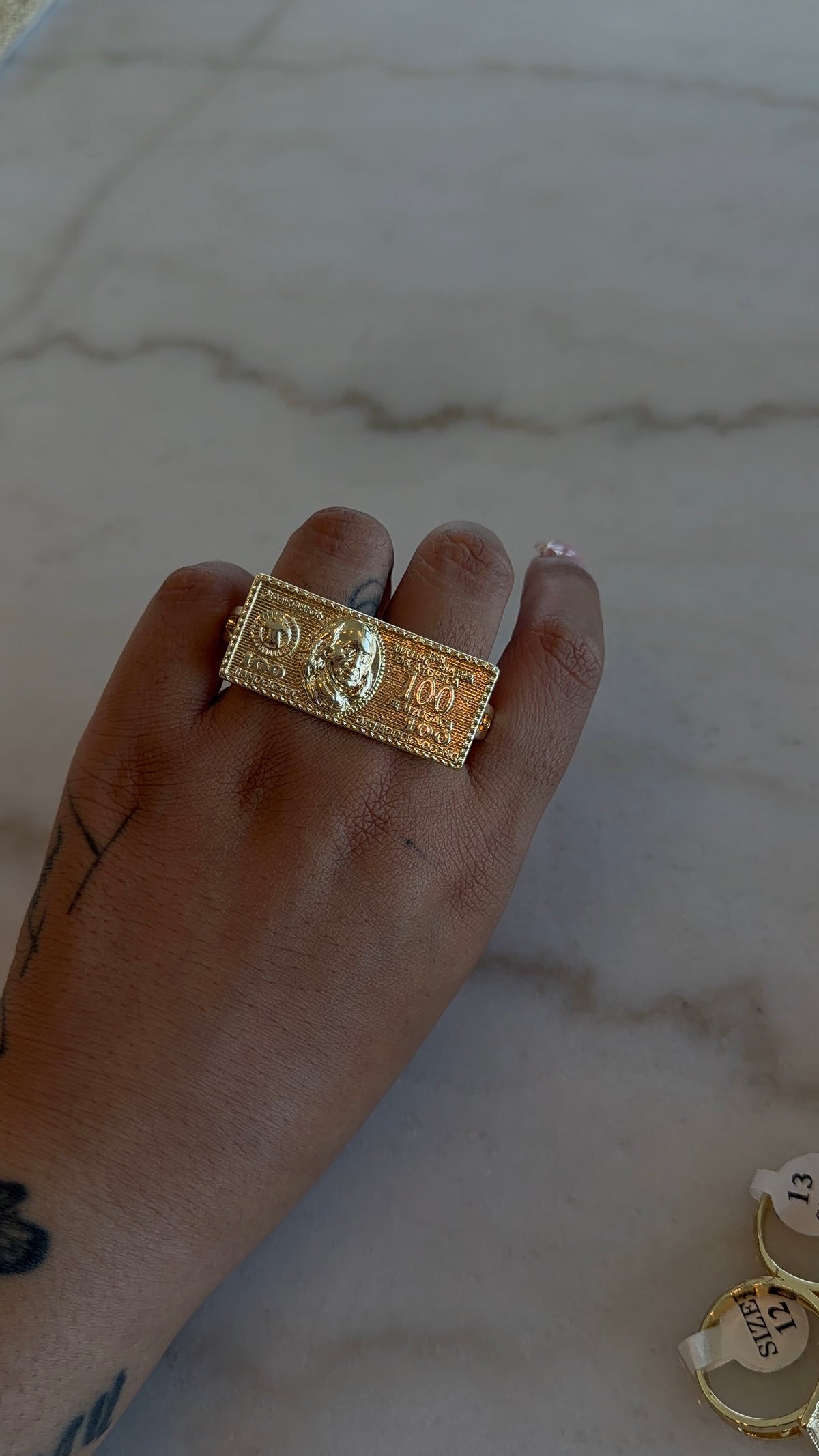 Double Finger Hunnid Bill Ring
