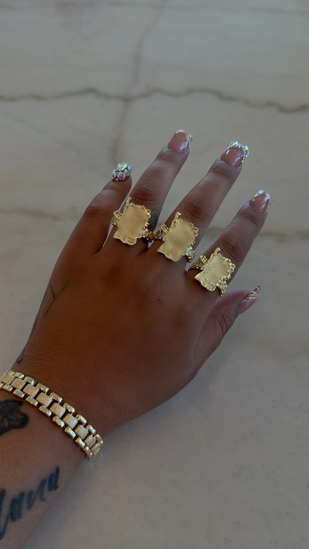 Lil Kitten AK Rollie Band Ring