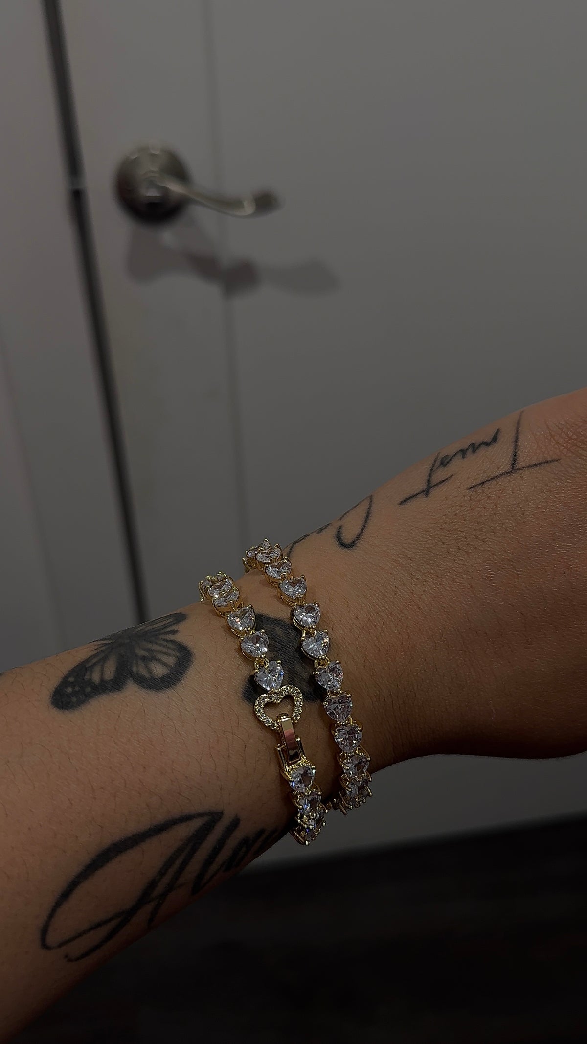 Diamond Heart All Around Bracelet