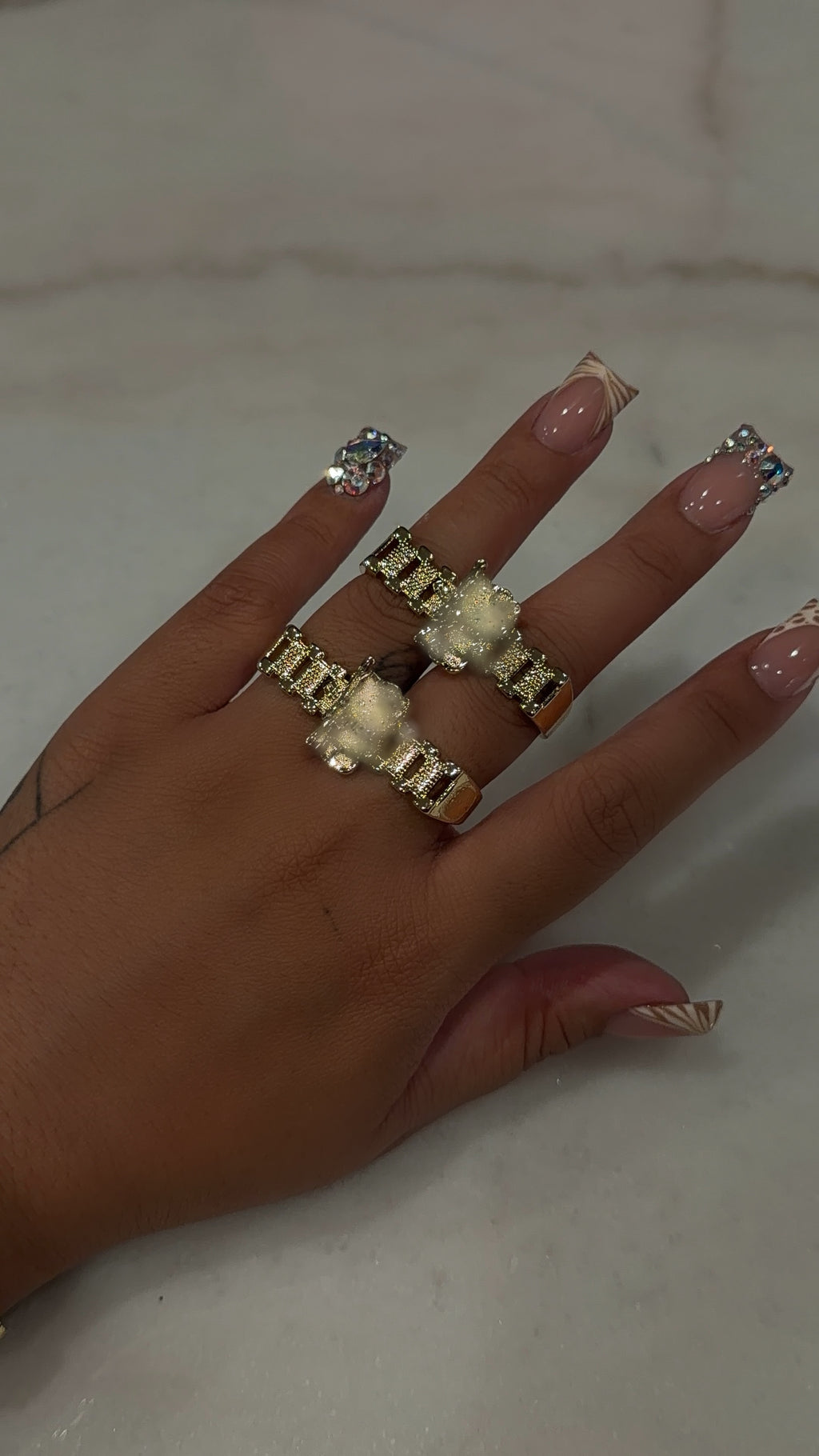 2 Finger Rollie Kitten Ak Ring