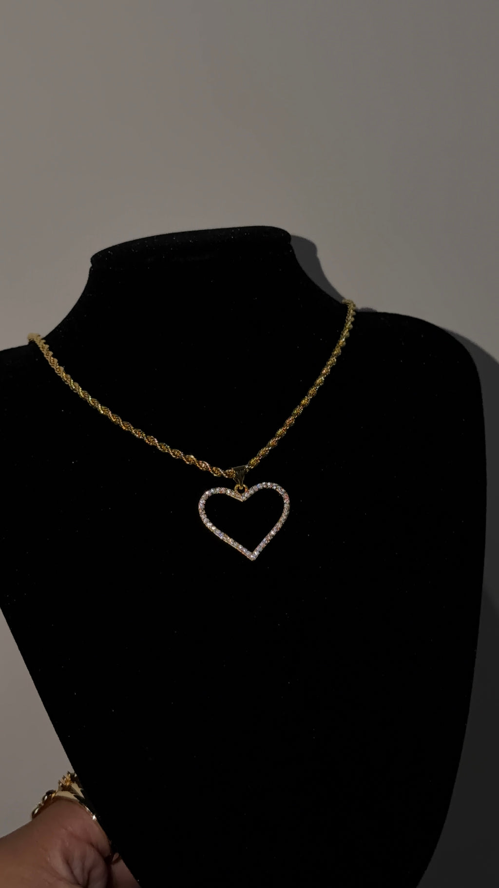 Dainty Diamond Heart Necklace