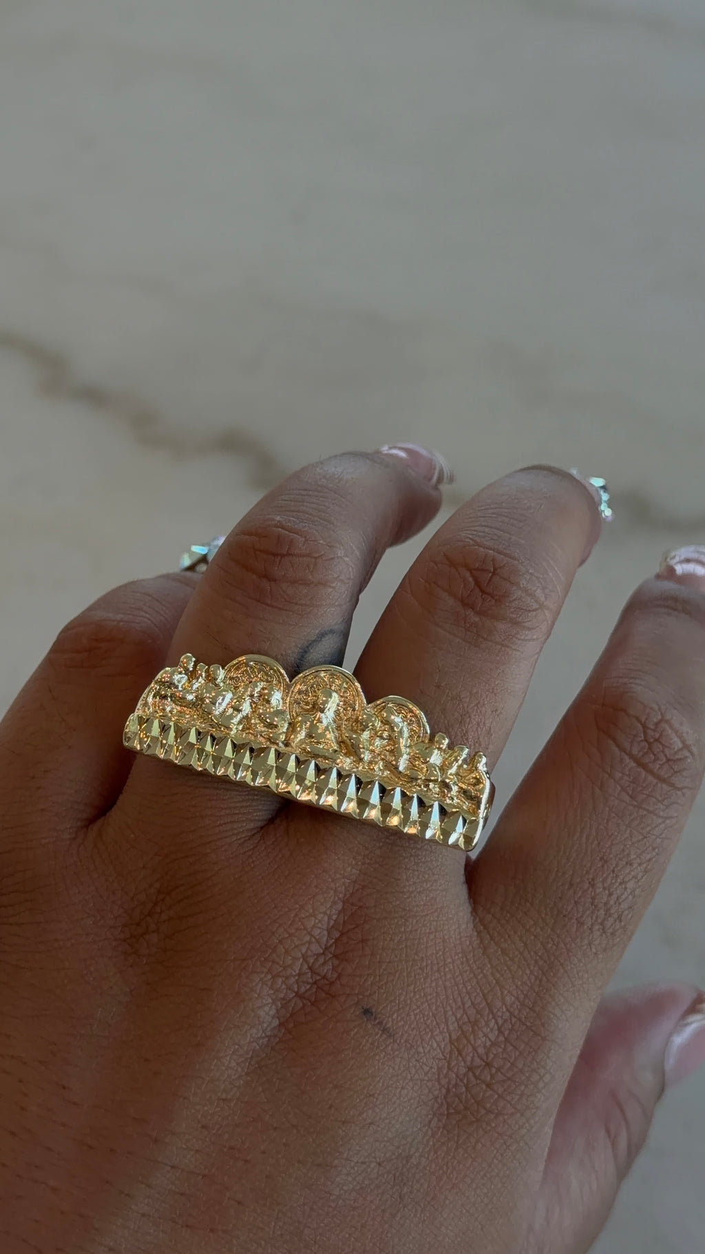 Double Finger Last Supper Ring