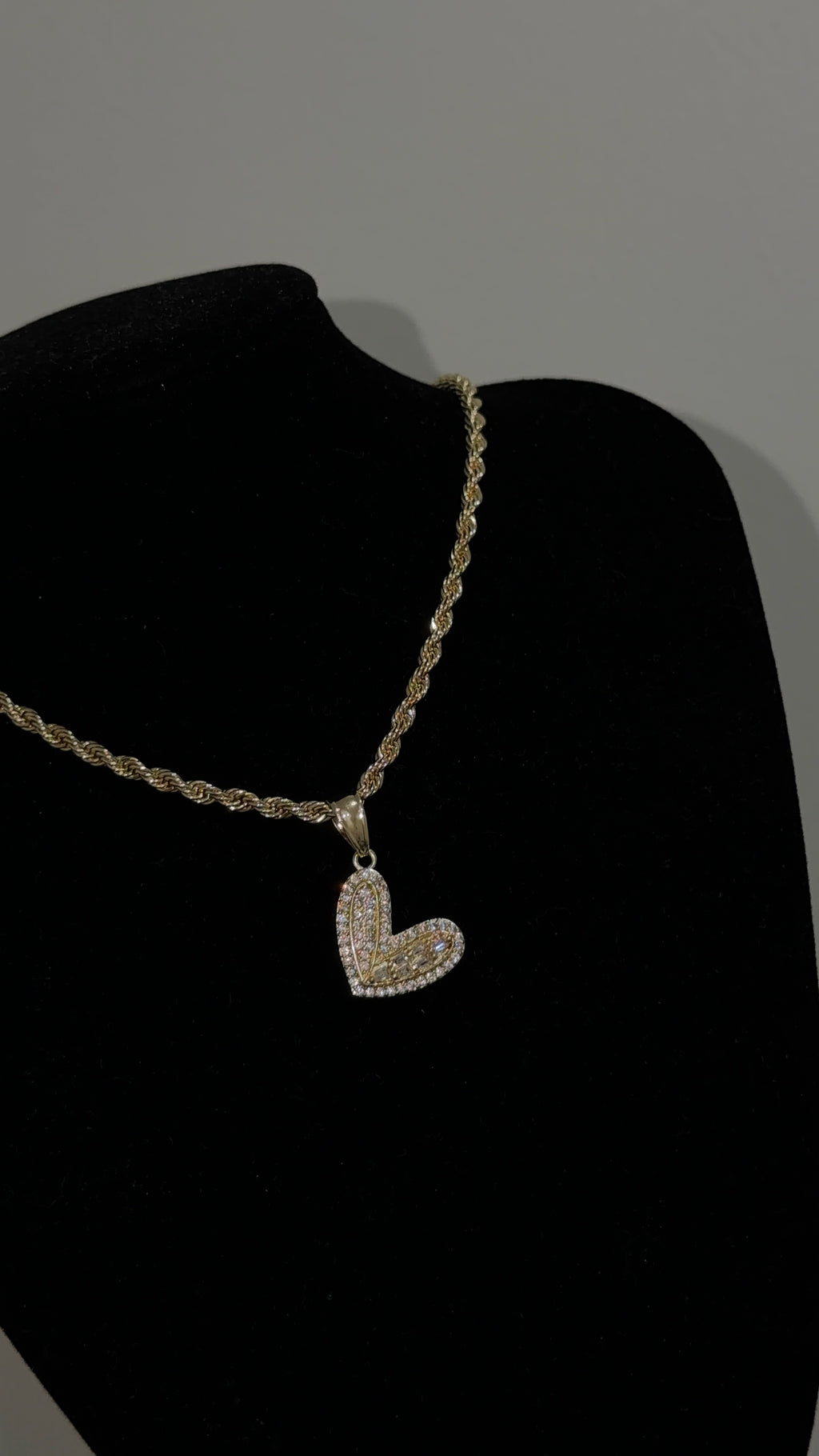 Small Heart Bling Necklace