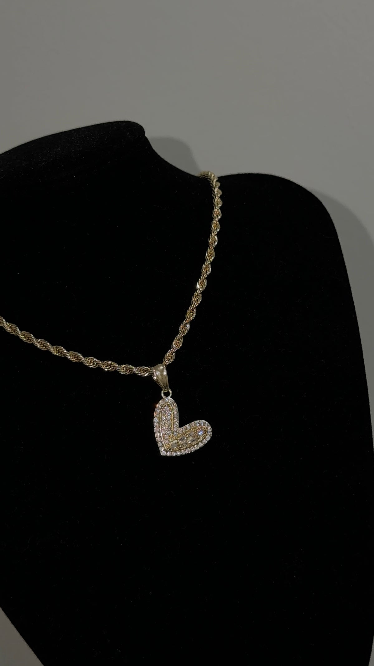 Small Heart Bling Necklace