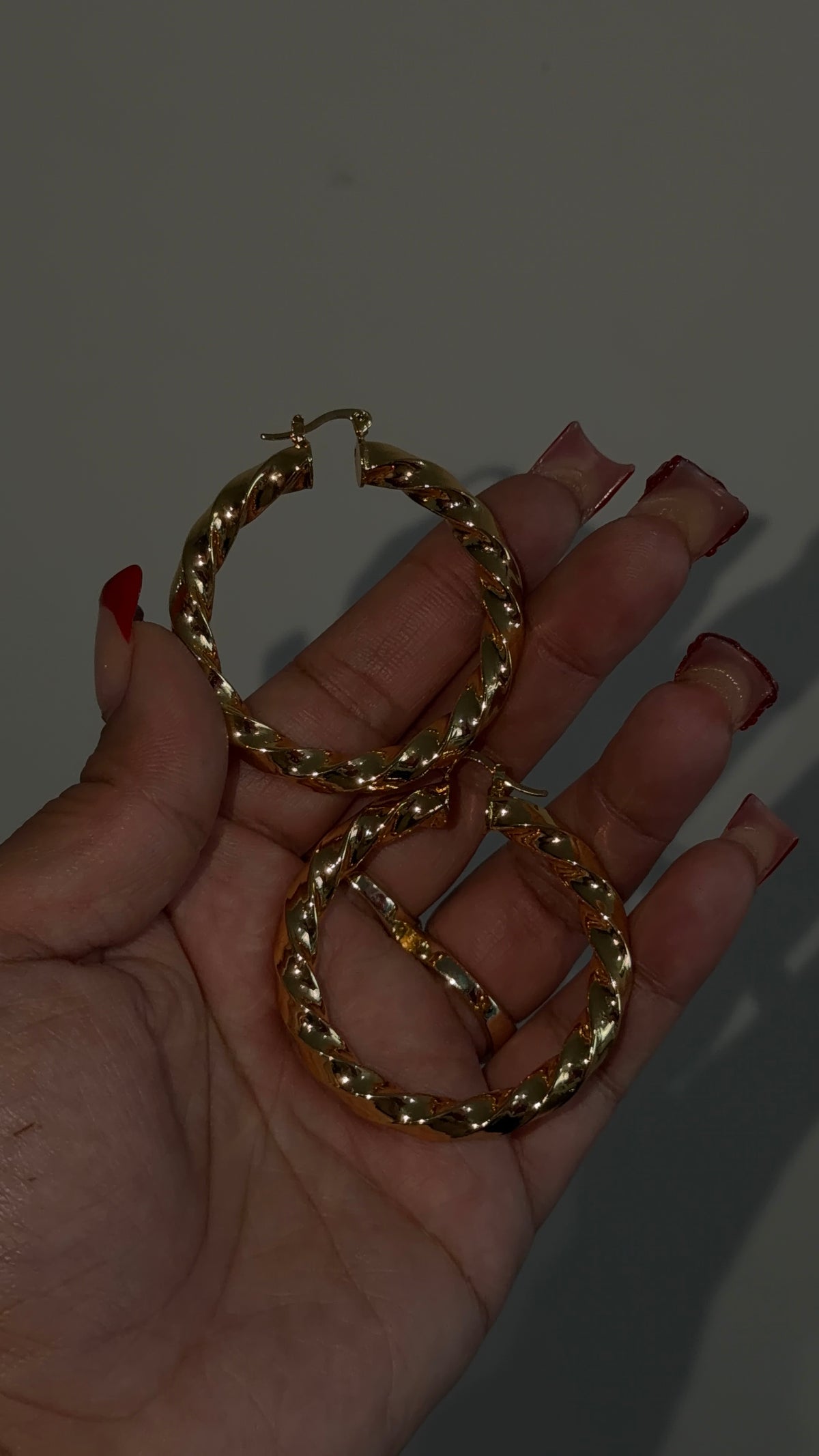 50mm Twisty Hoops