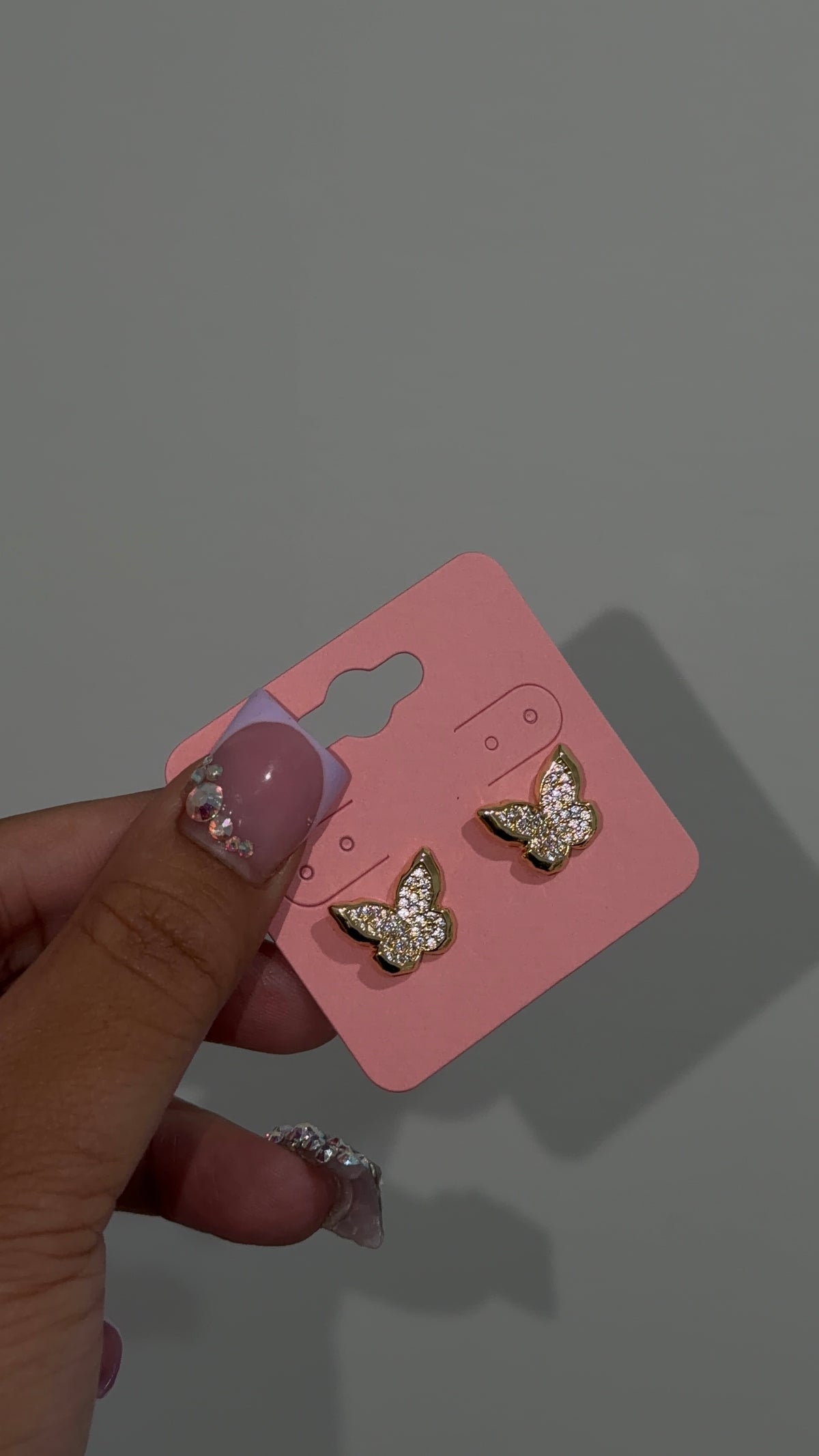 Bling Butterfly Earrings