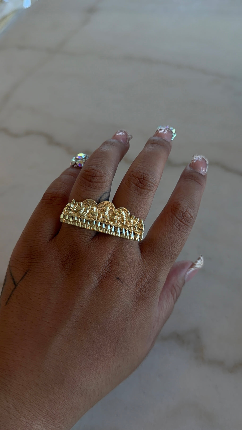Double Finger Last Supper Ring