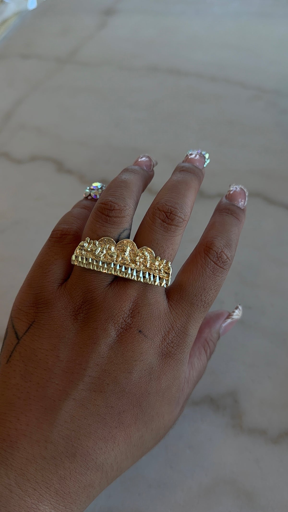 Double Finger Last Supper Ring
