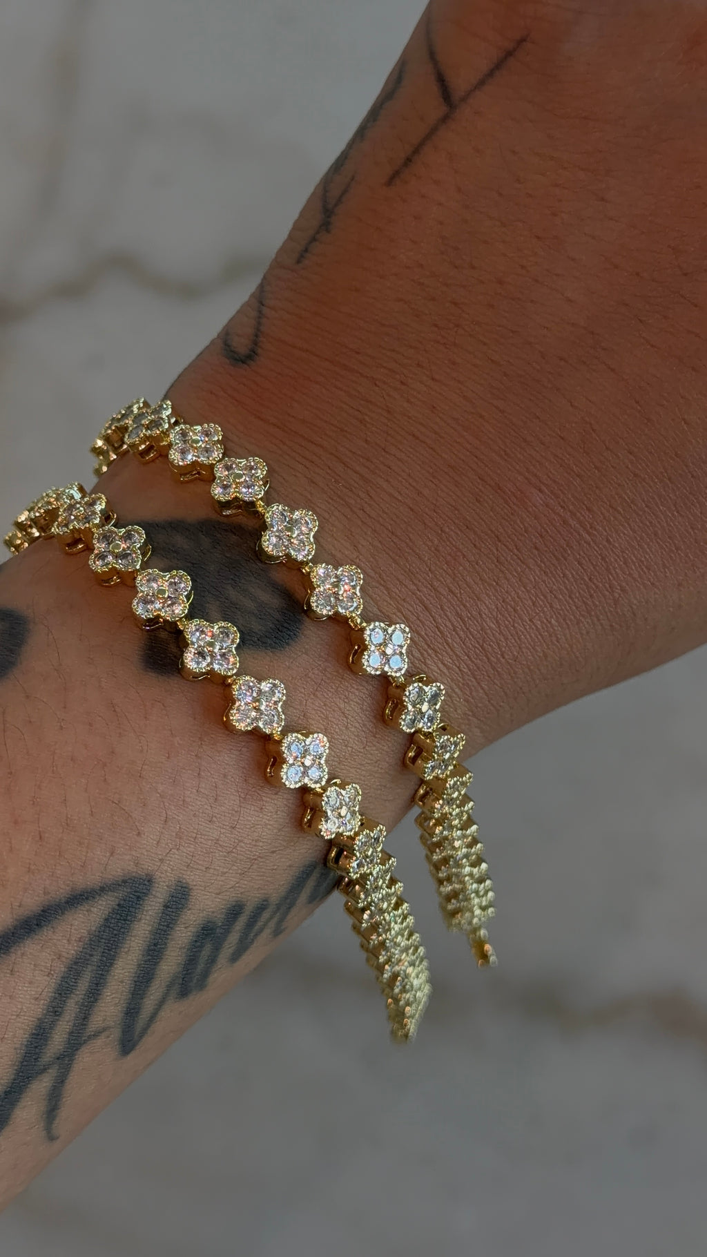 Icy Clover Bracelet