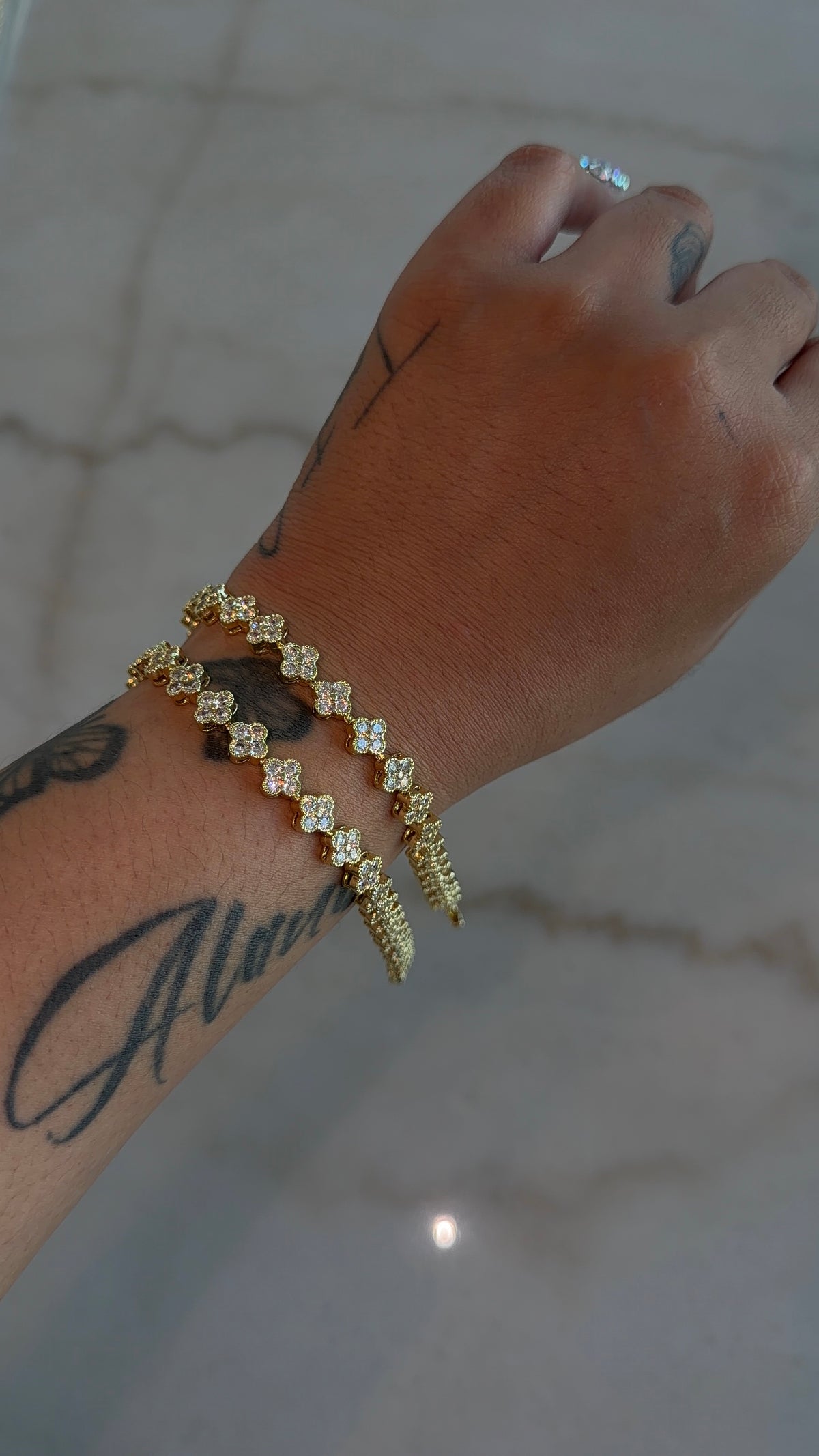 Icy Clover Bracelet