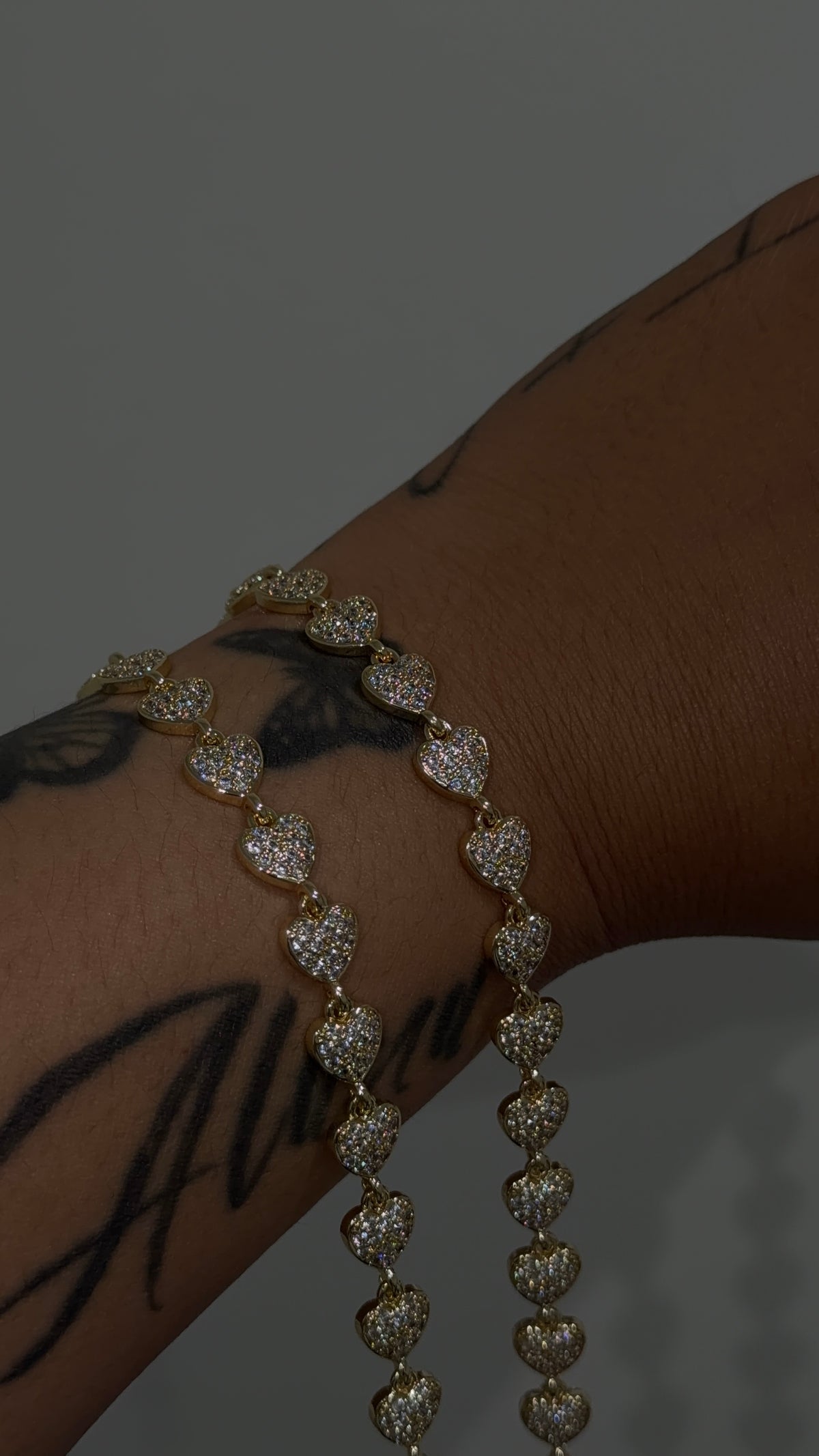 Bling Heart Bracelet