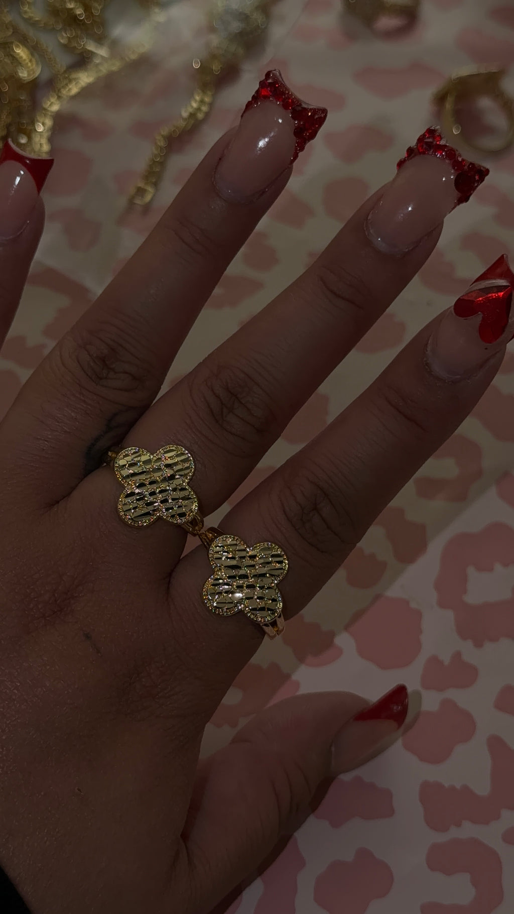 Clover Nugget Ring