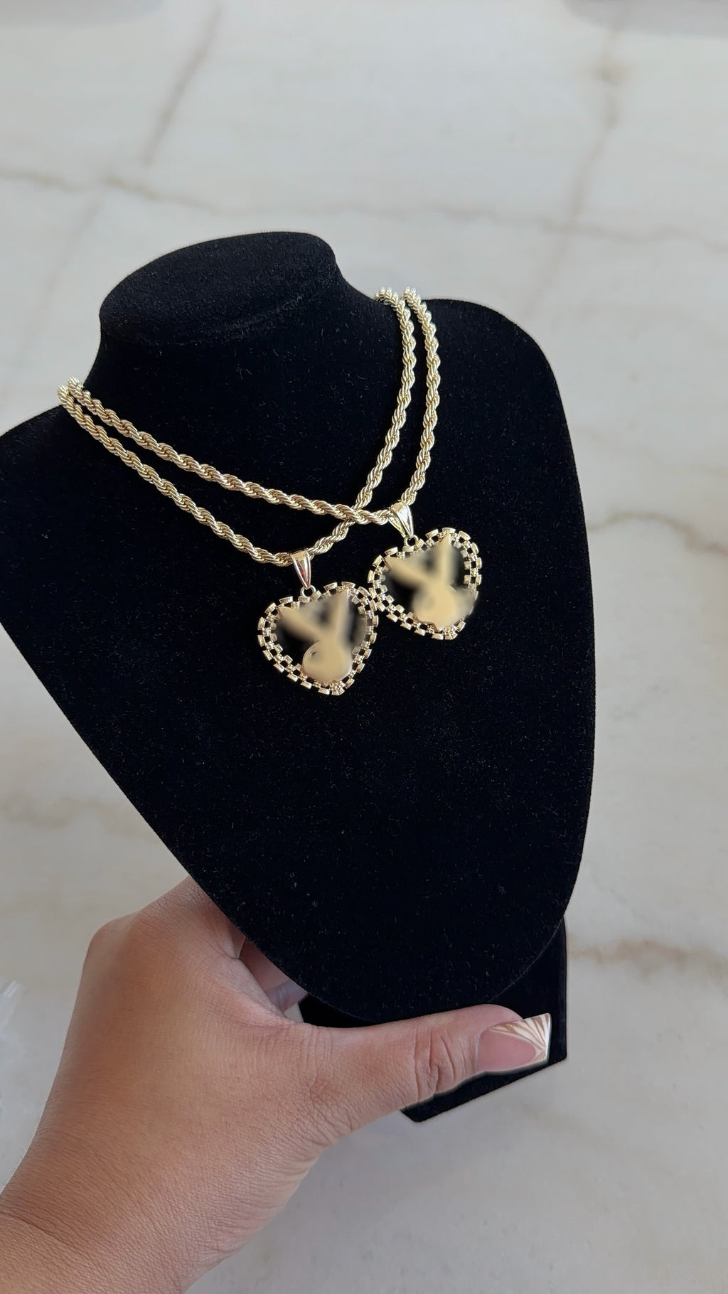 Heart Rollie PlayBunny Chain