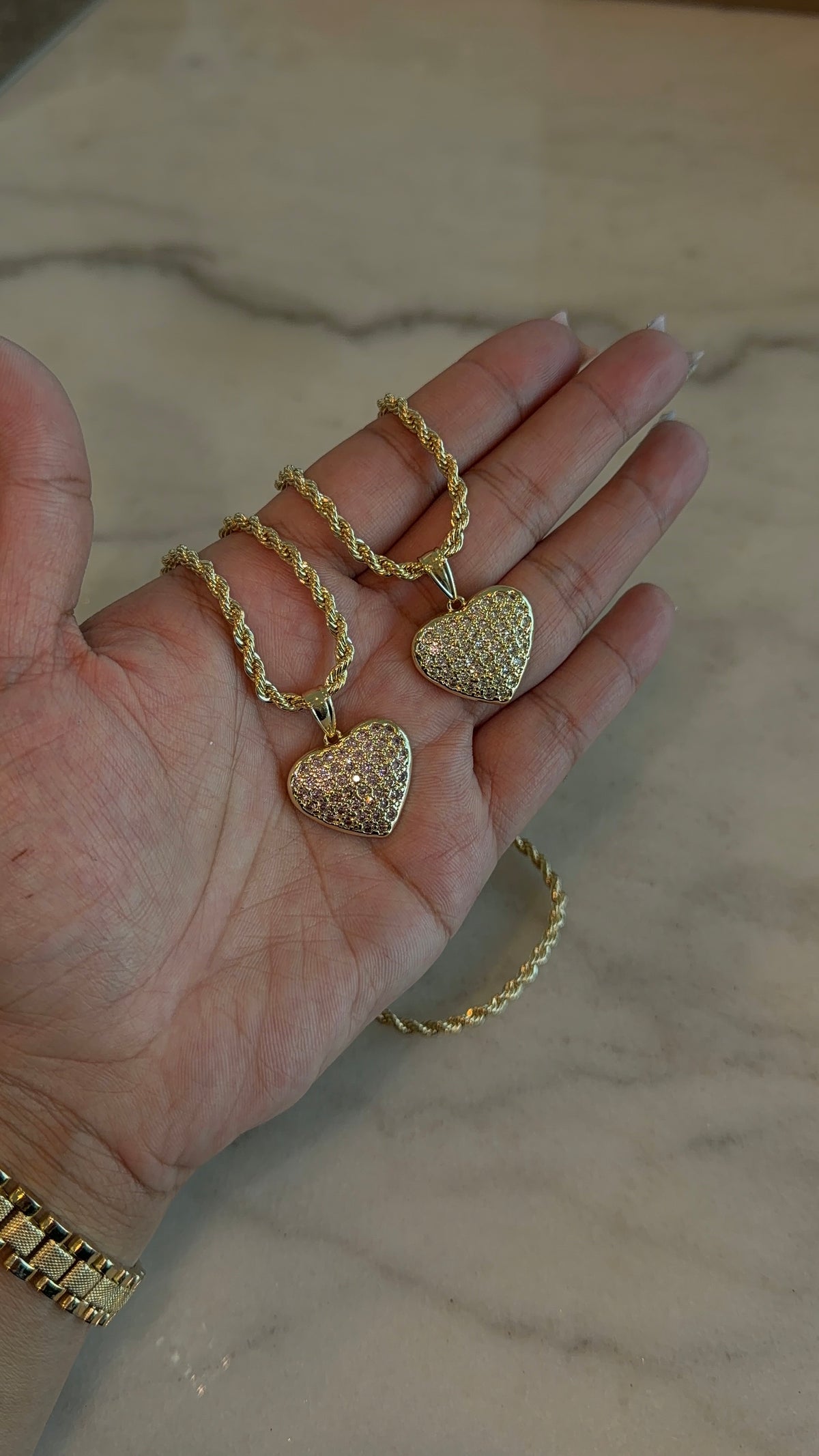 Bling Heart Chain