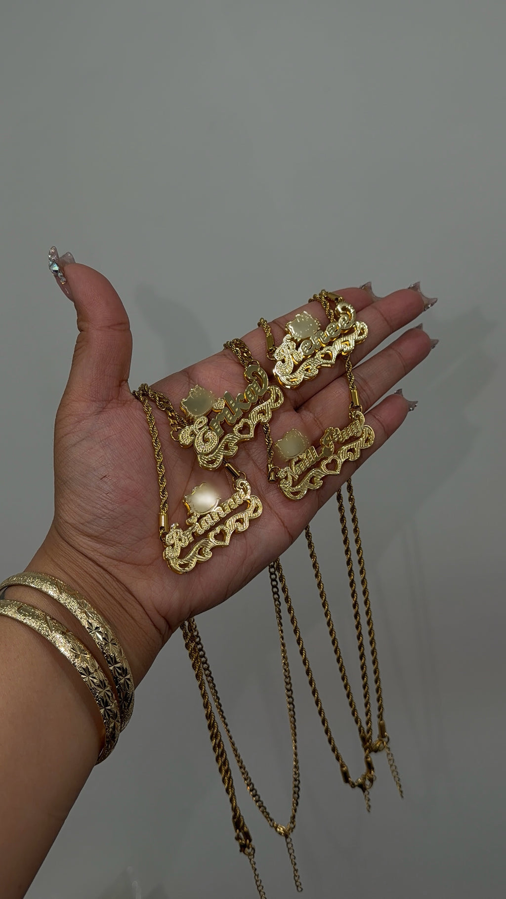 Custom Double Name Plate Chain