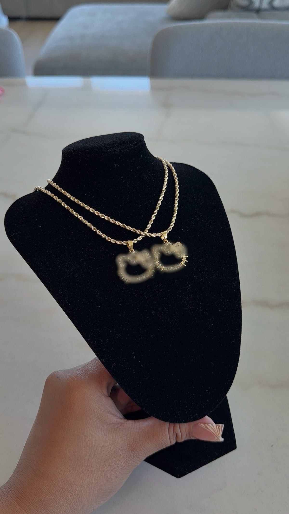 No Face Bling Kitten Chain