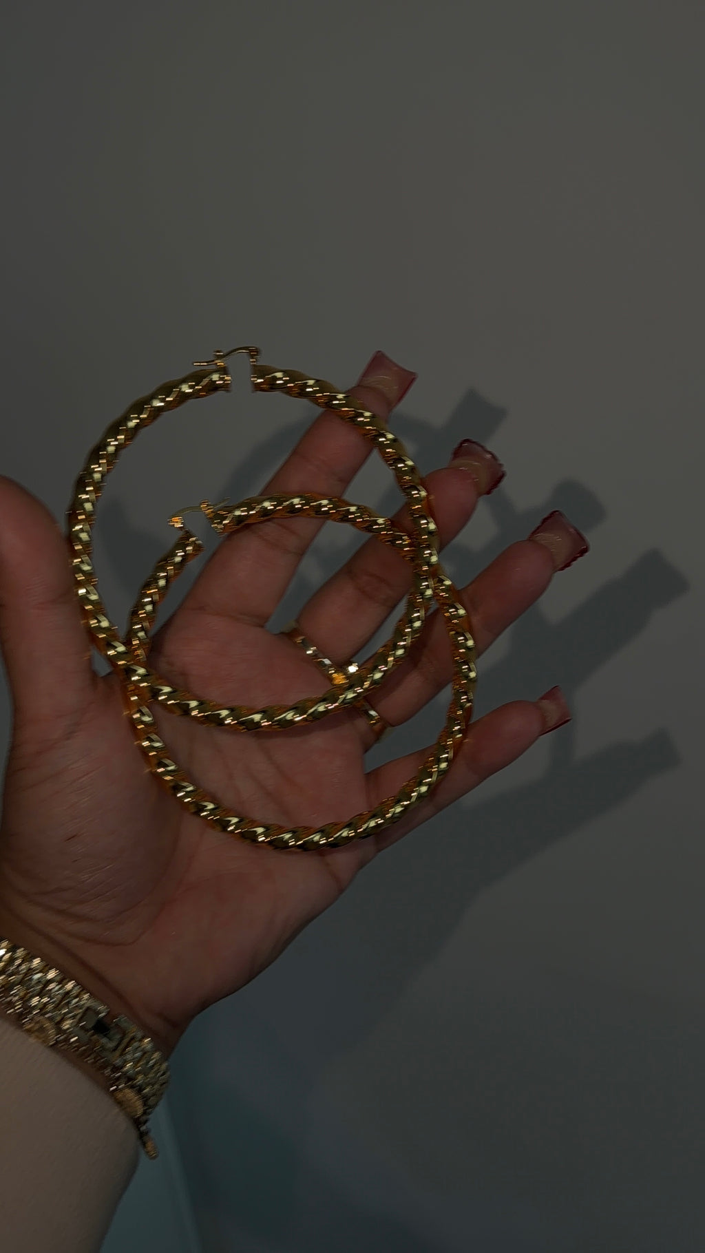 90mm Twisty Hoops
