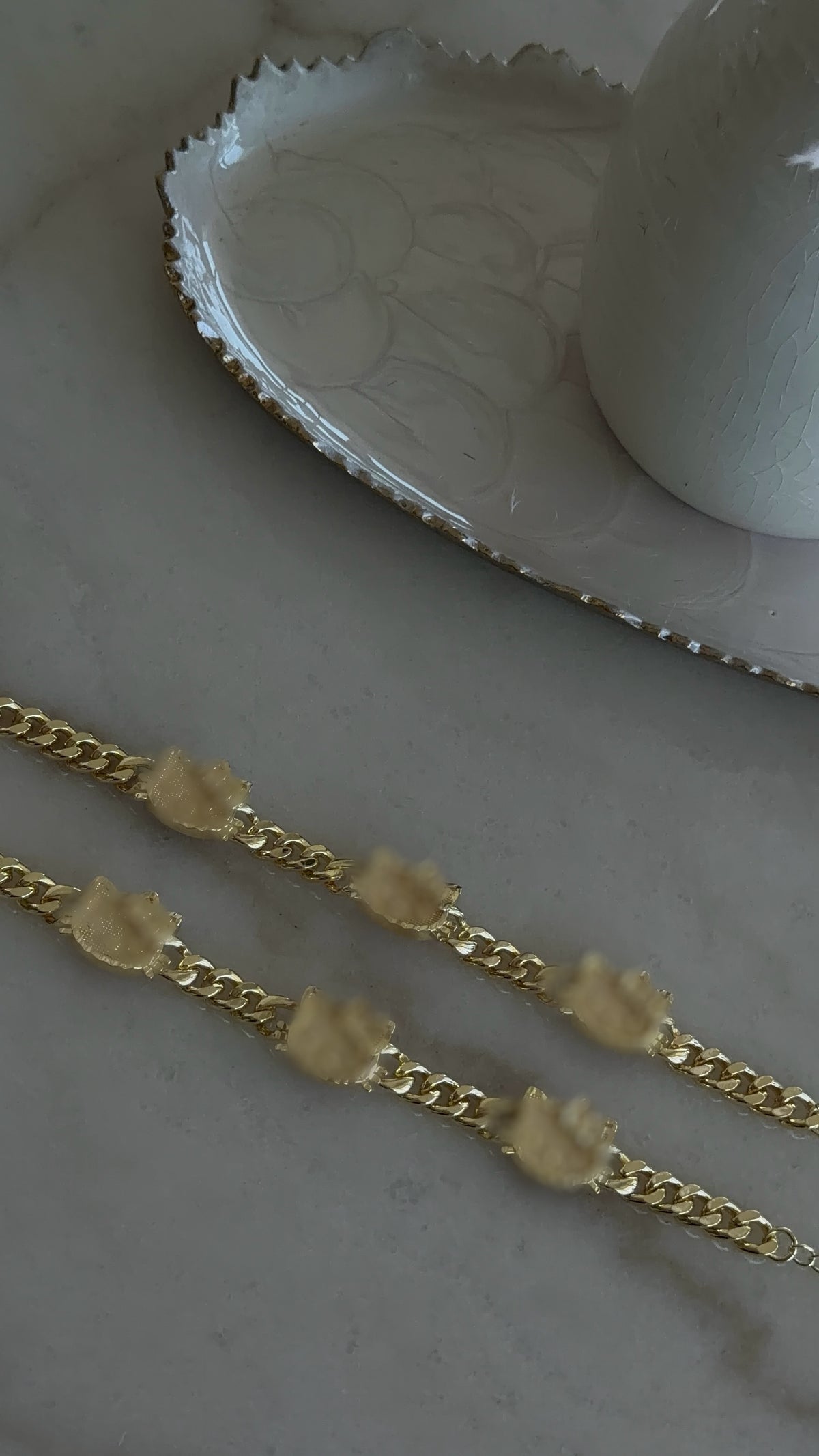 3 Face Kitten Cuban Link Bracelet