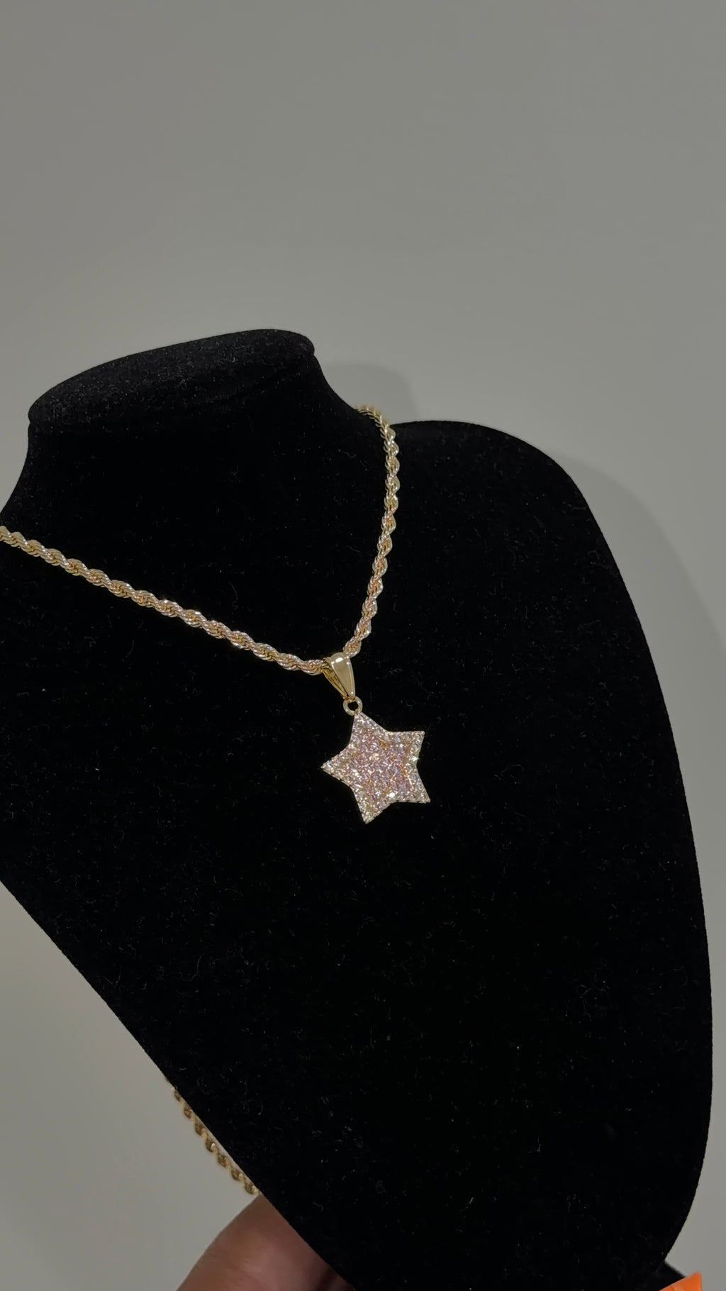Pink Bling Star Chain
