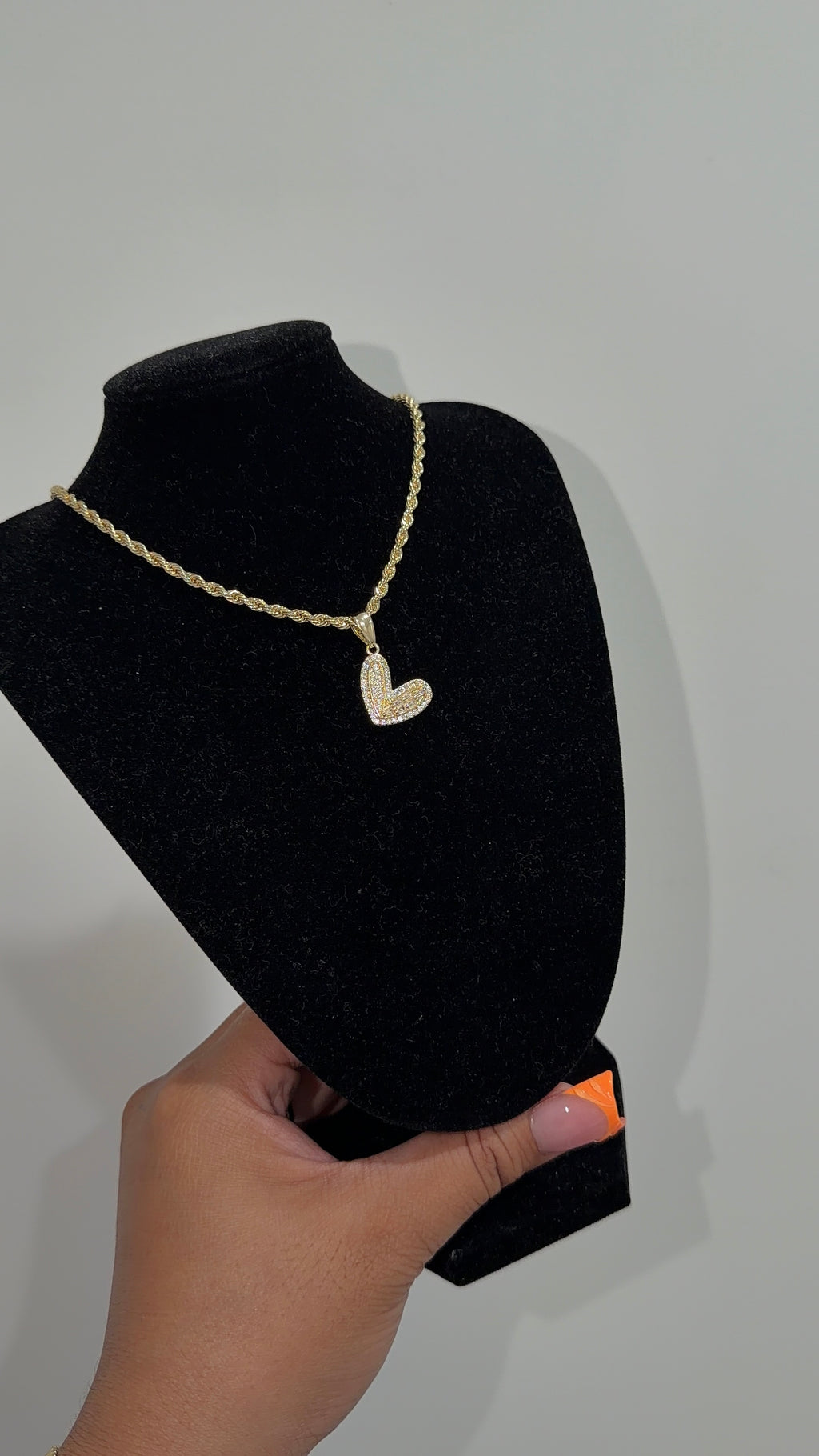 Small Heart Bling Necklace