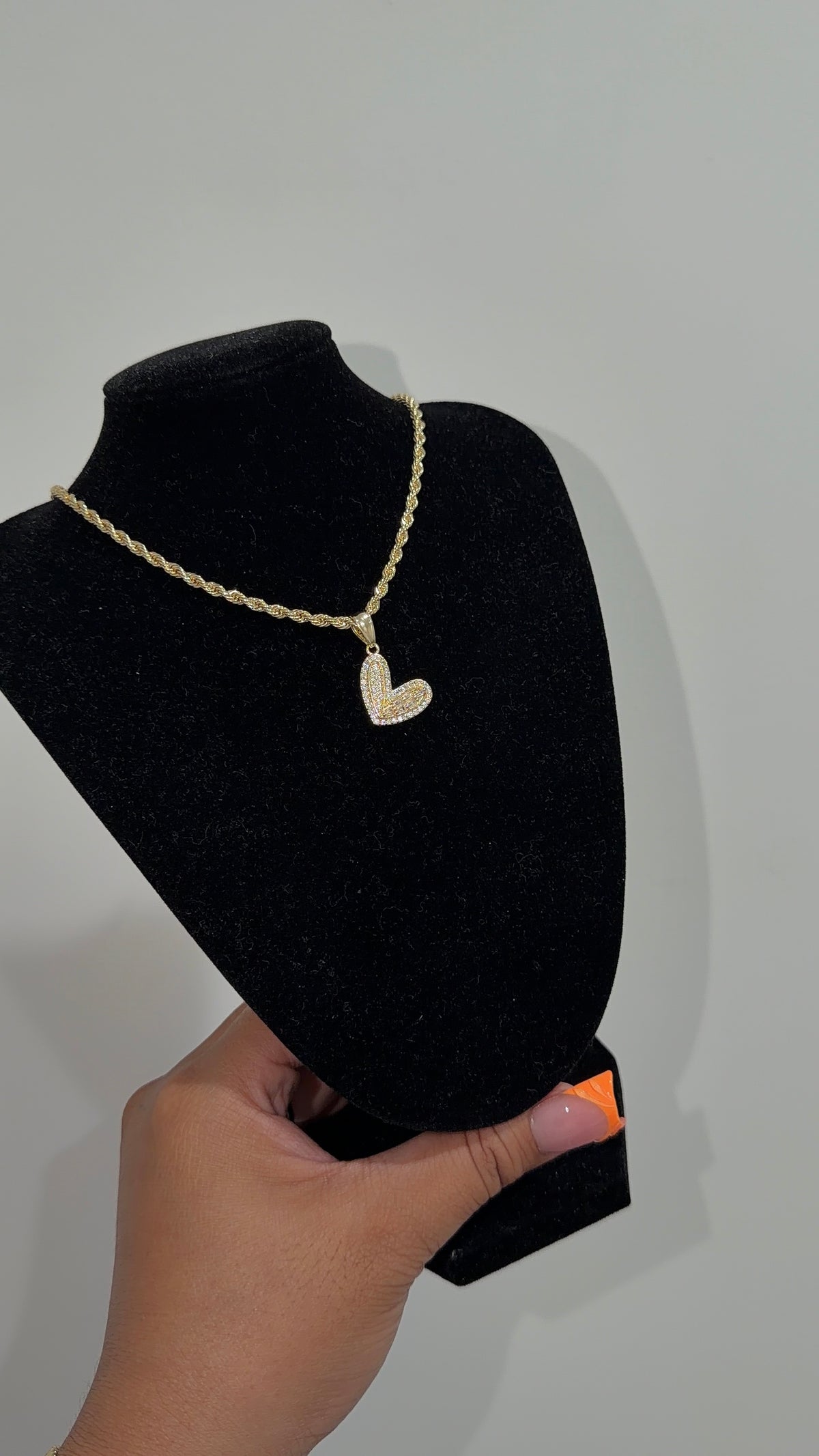 Small Heart Bling Necklace