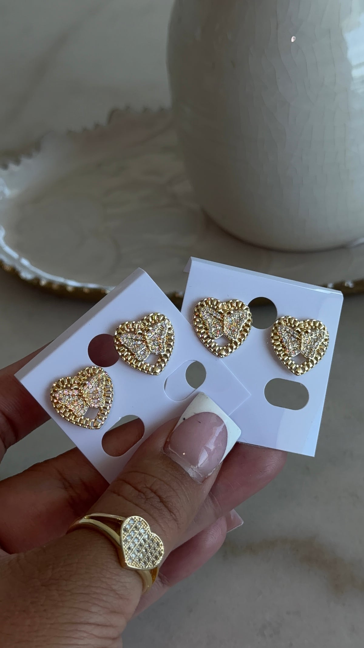 Bling Butterfly Rollie Earrings
