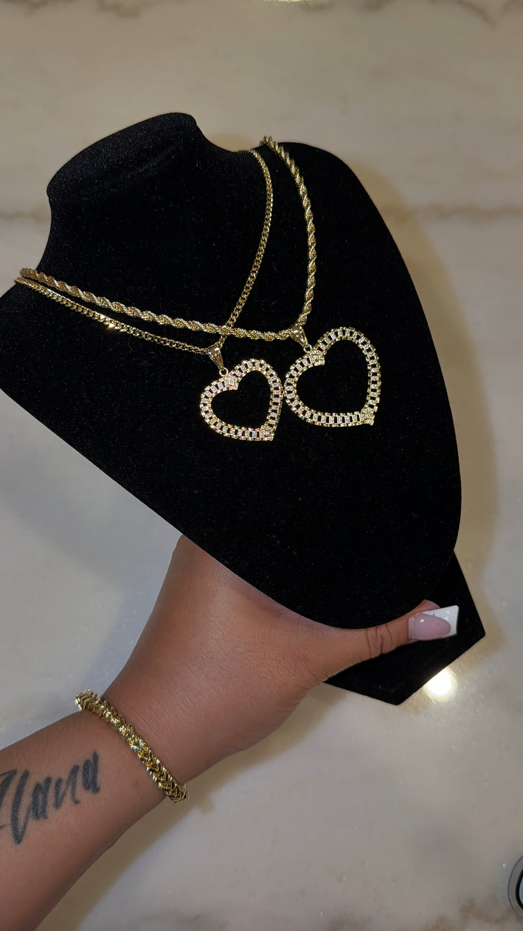 Heart Bling Rollie Chain