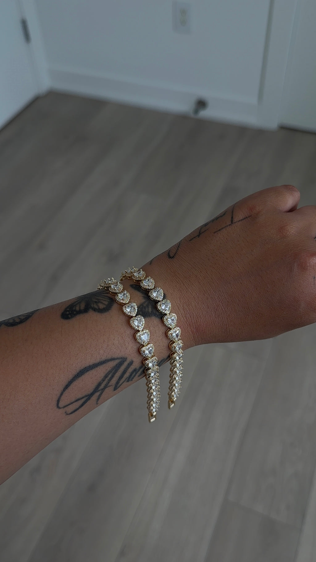 Princess Diamond Heart Bracelet