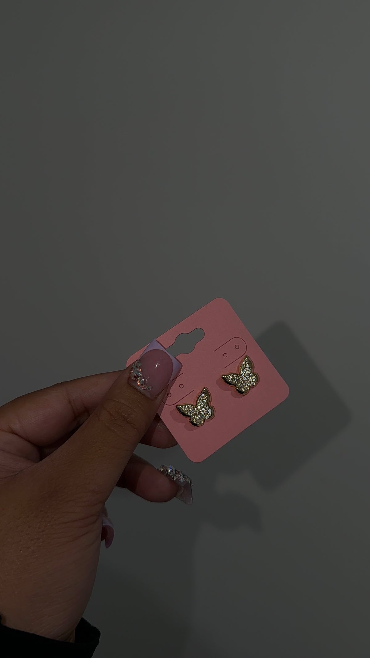 Bling Butterfly Earrings