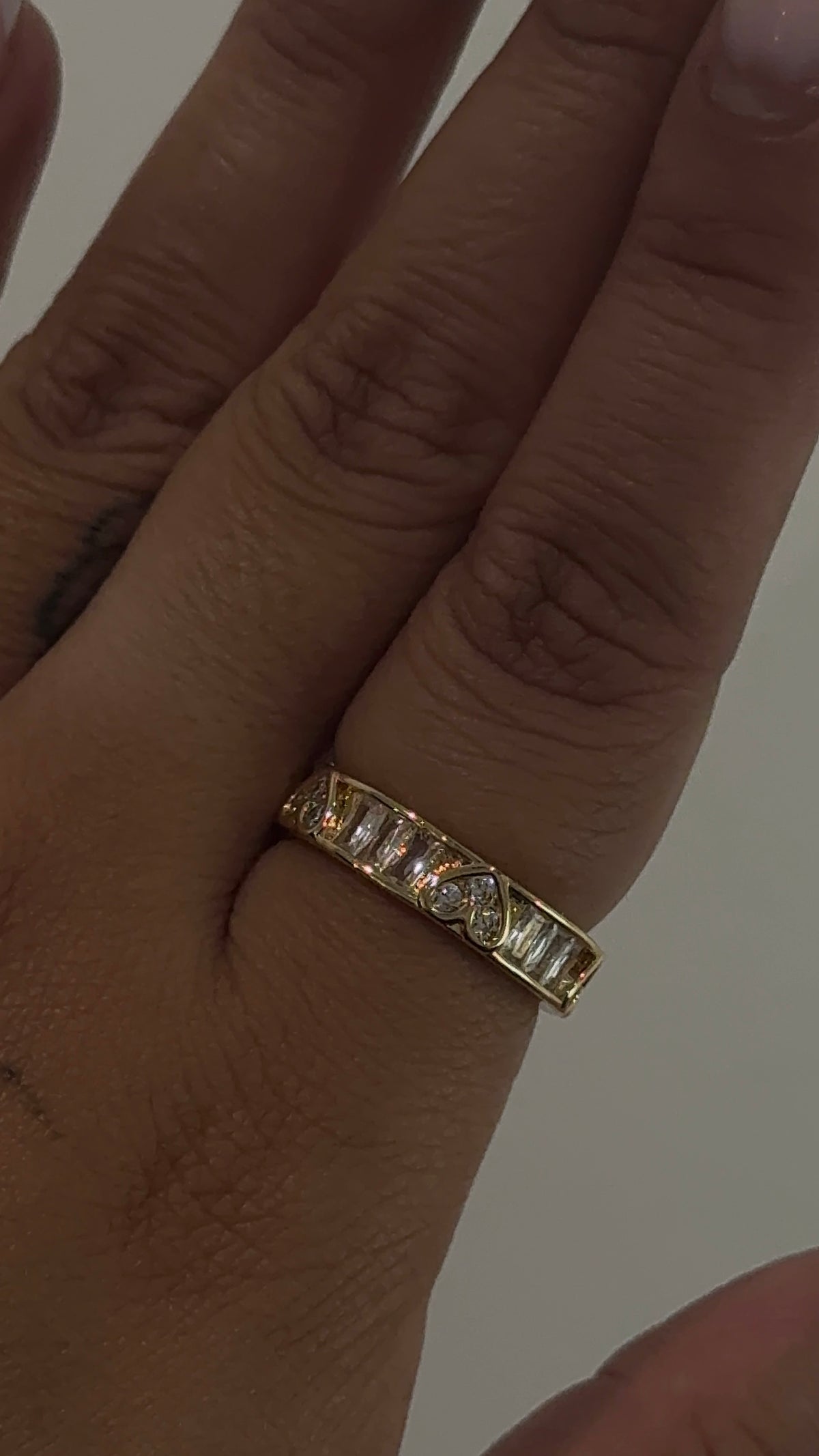 Diamond All Around Heart Ring