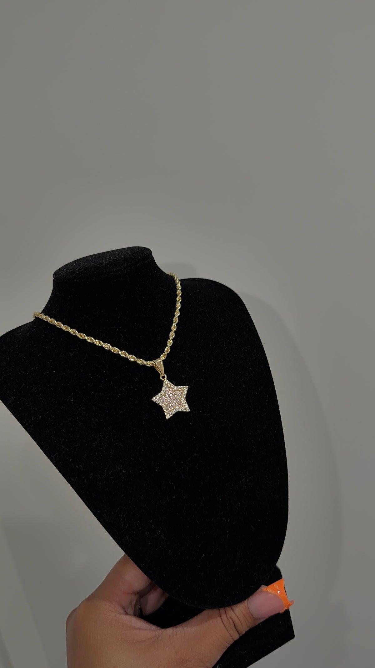 Pink Bling Star Chain