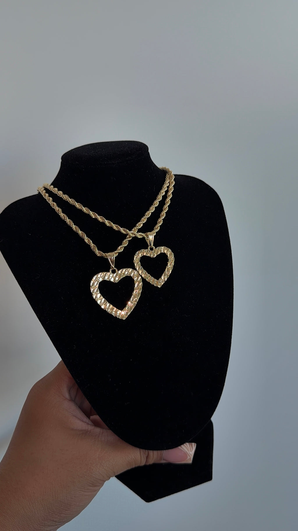 Open Heart Nugget Chain