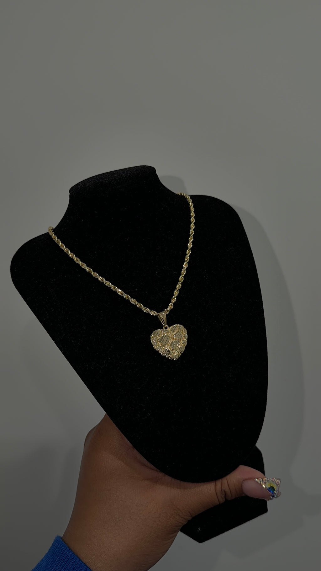 Jumbo Nugget Heart Chain