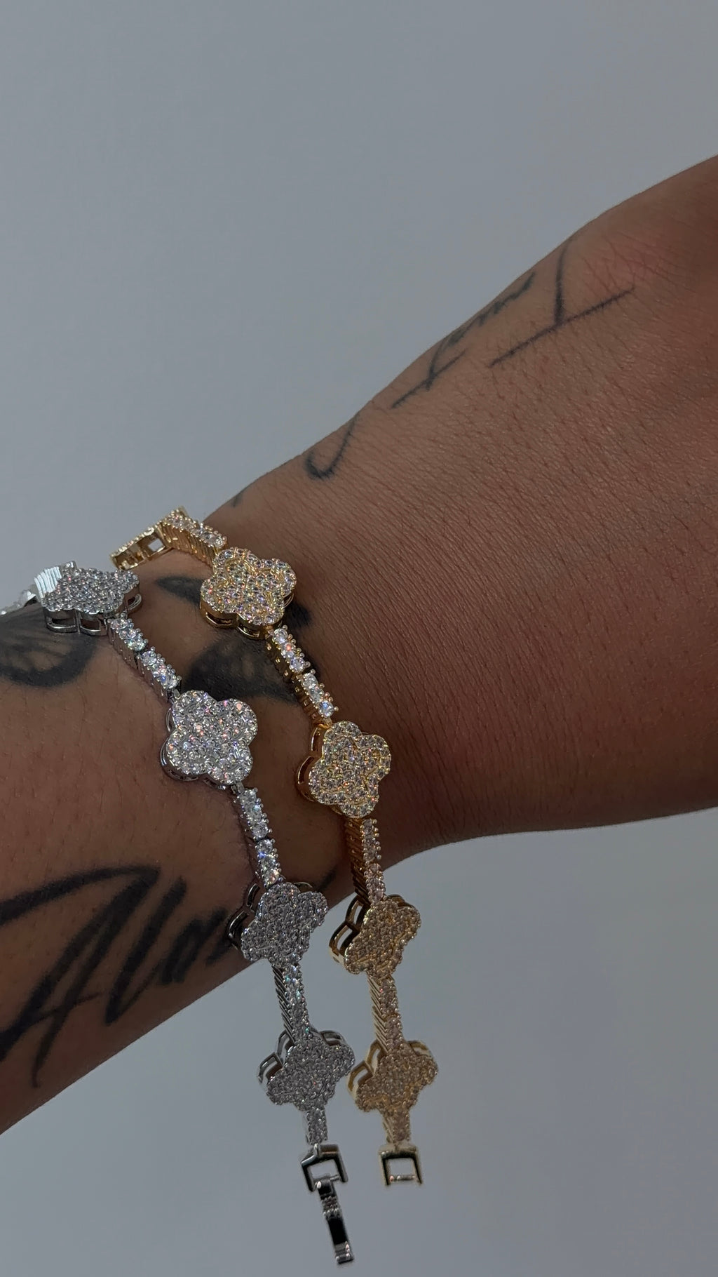 Icy Clover Bracelet