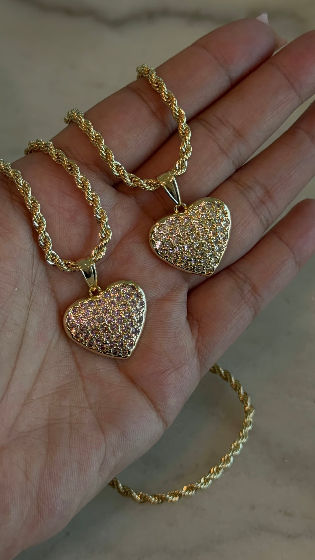 Bling Heart Chain